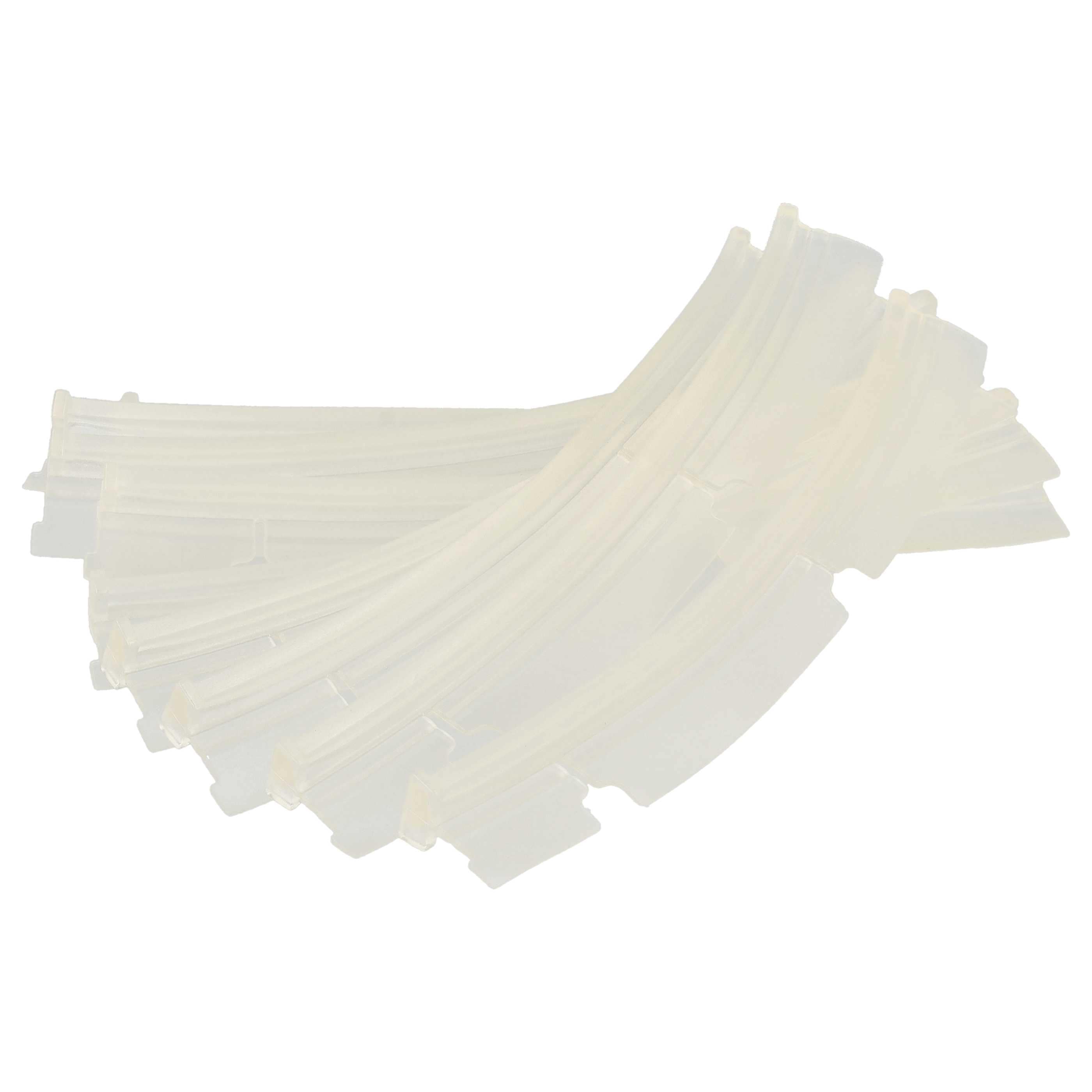 10x Rubber Lip suitable for Neato, Vorwerk XV-11 Robot Vacuum Cleaner etc. - With Slats