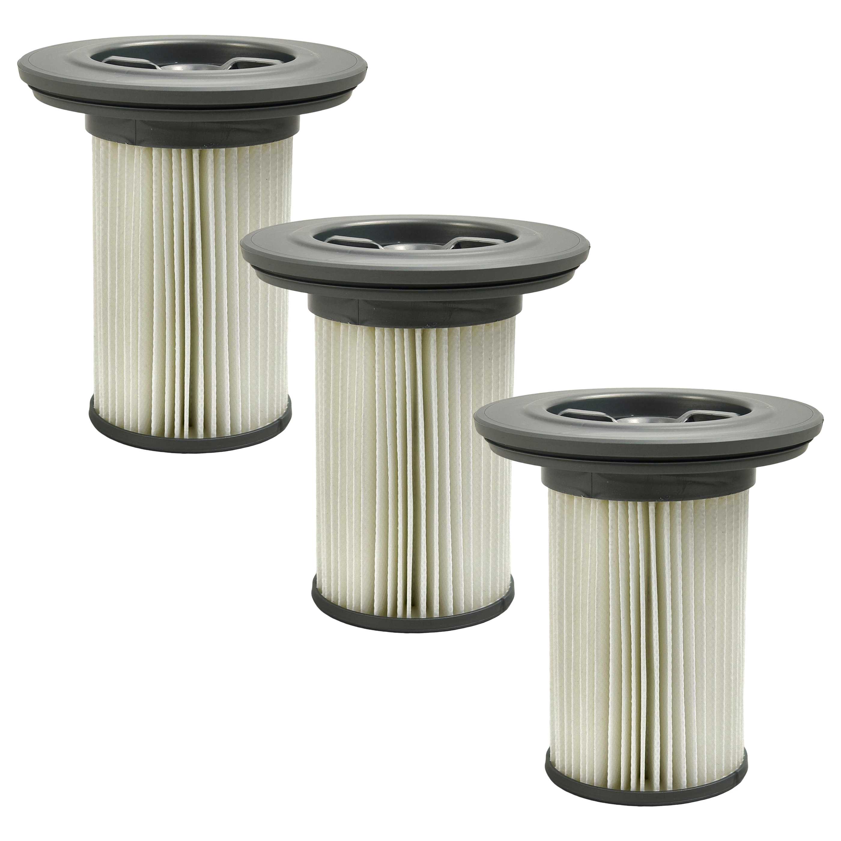 3x Patronen-Filter als Ersatz für Bosch 12036642 für Bosch Staubsauger, grau