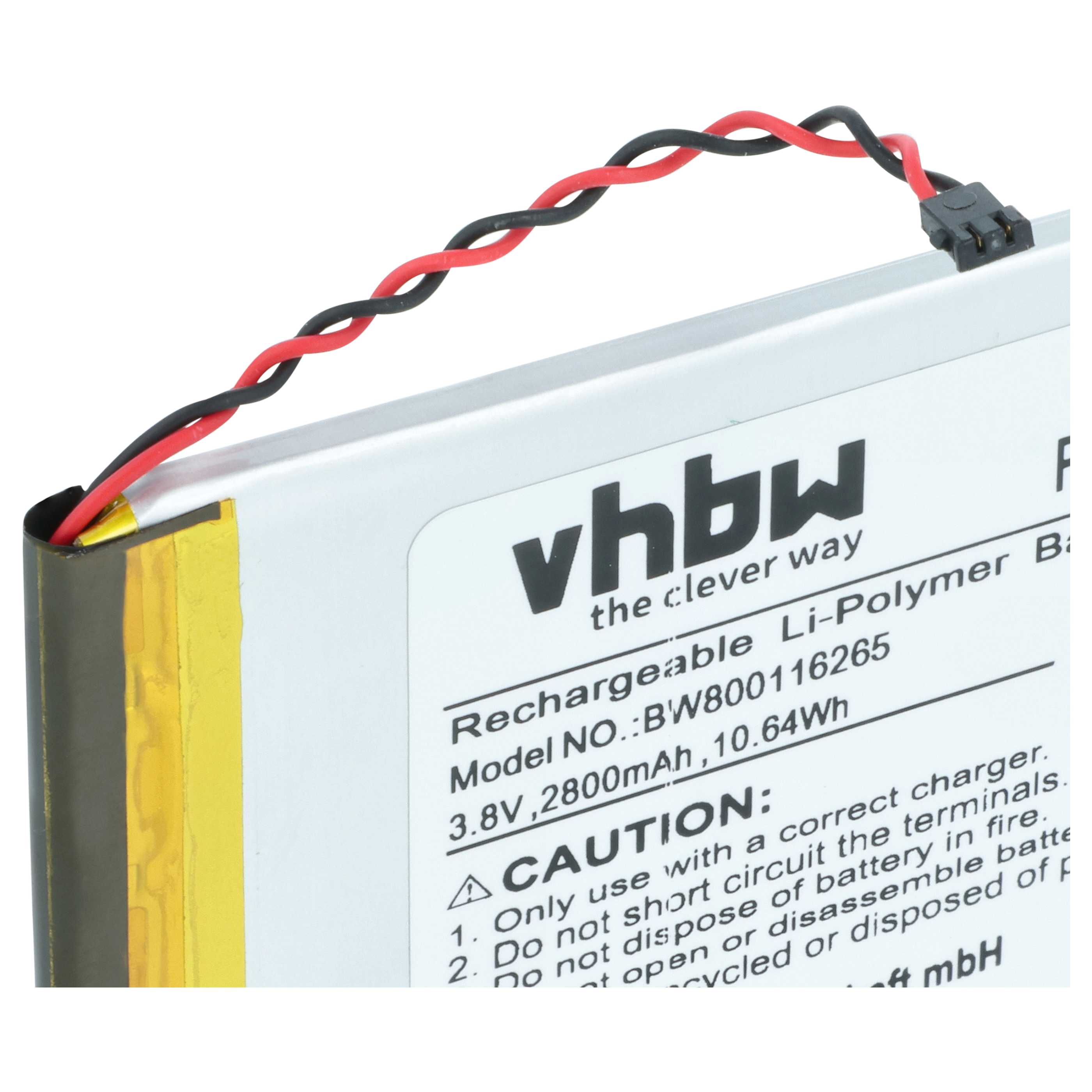 Akumulator do telefonu smartfona zamiennik Motorola HZ40, SNN5985A - 2800 mAh 3,8 V LiPo