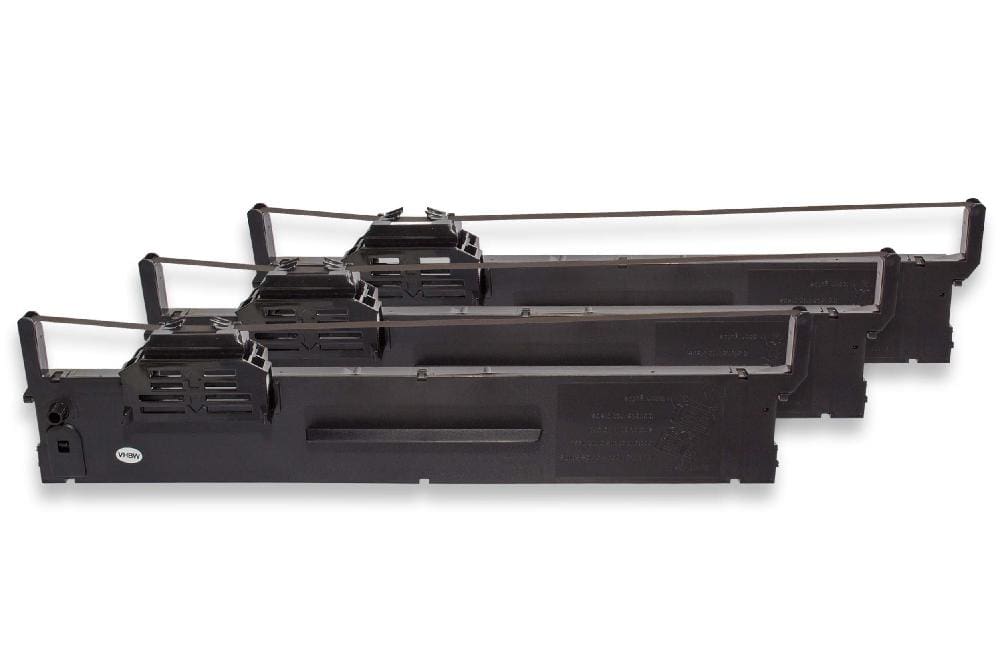 3x Ink Ribbon replaces Epson C13S015339 for Dot Matrix, Receipt Printer - Black