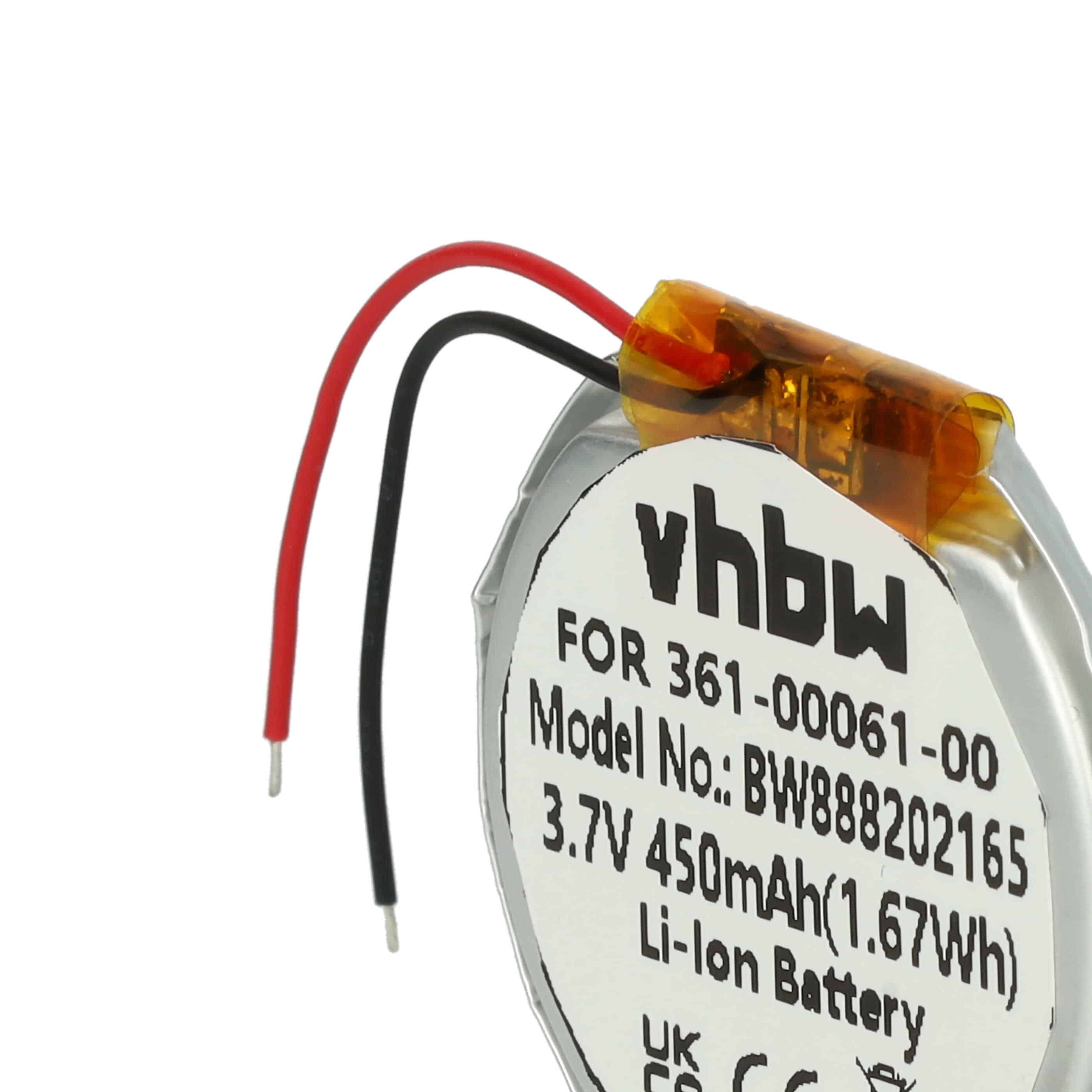Smartwatch Battery replaces Garmin PD3555w, 361-00061-00, PD3555 - 450 mAh 3.7 V Li-Ion + Tools