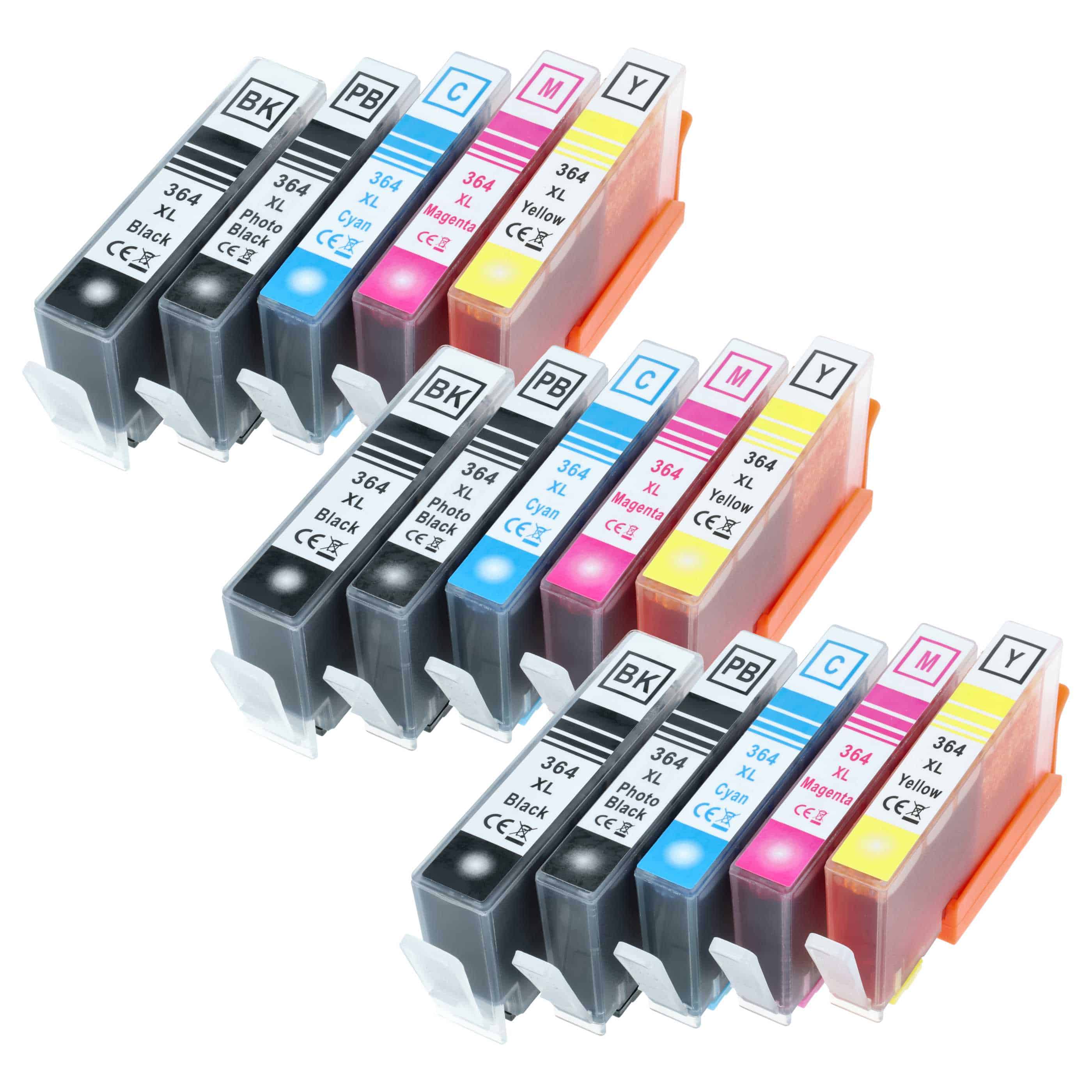 15x Ink Cartridges for HP Deskjet 3070 Printer - B/C/M/Y + photo black