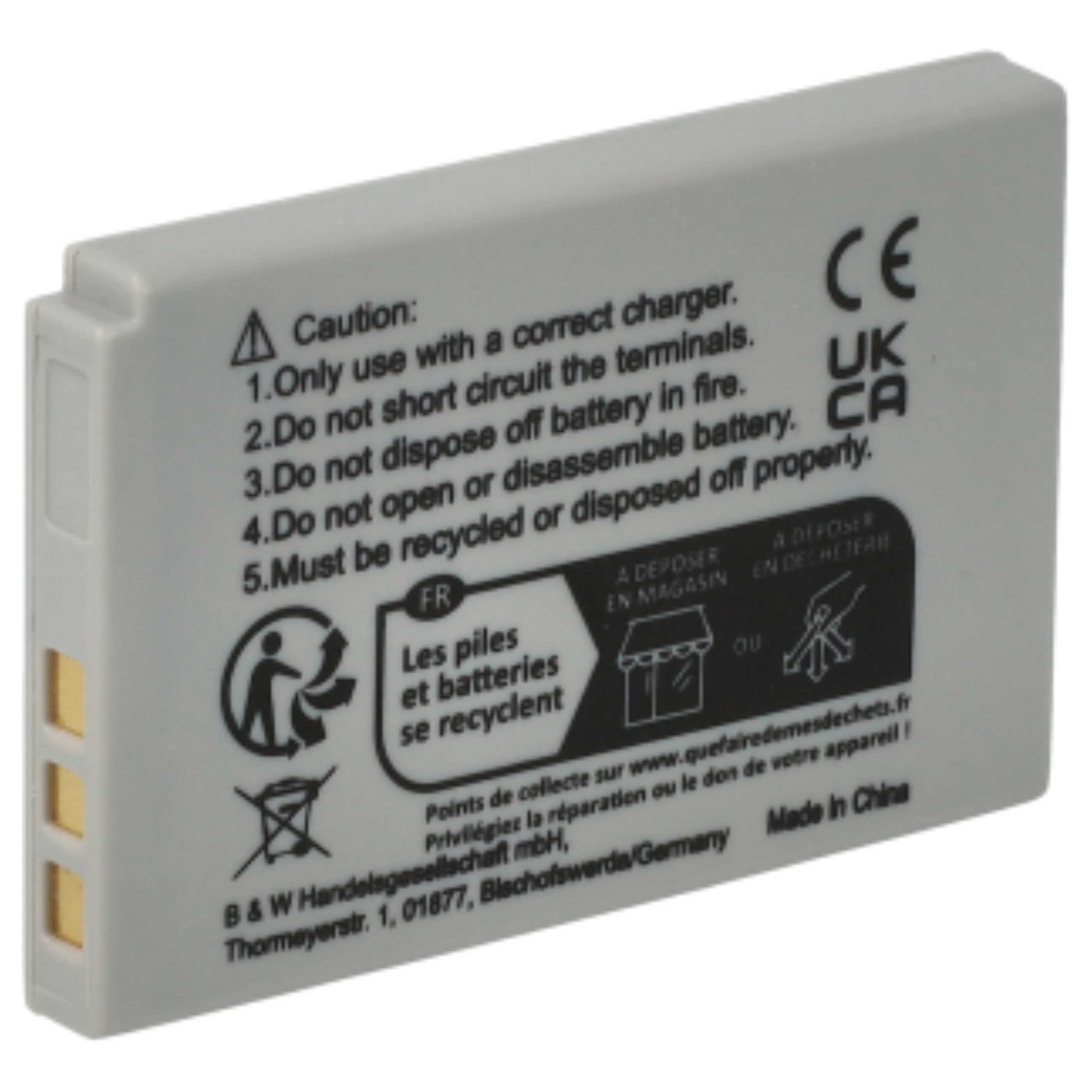 Videocamera 3x Battery replaces Sanyo DB-L40AU, DB-L40 - 800 mAh 3.7 V Li-Ion
