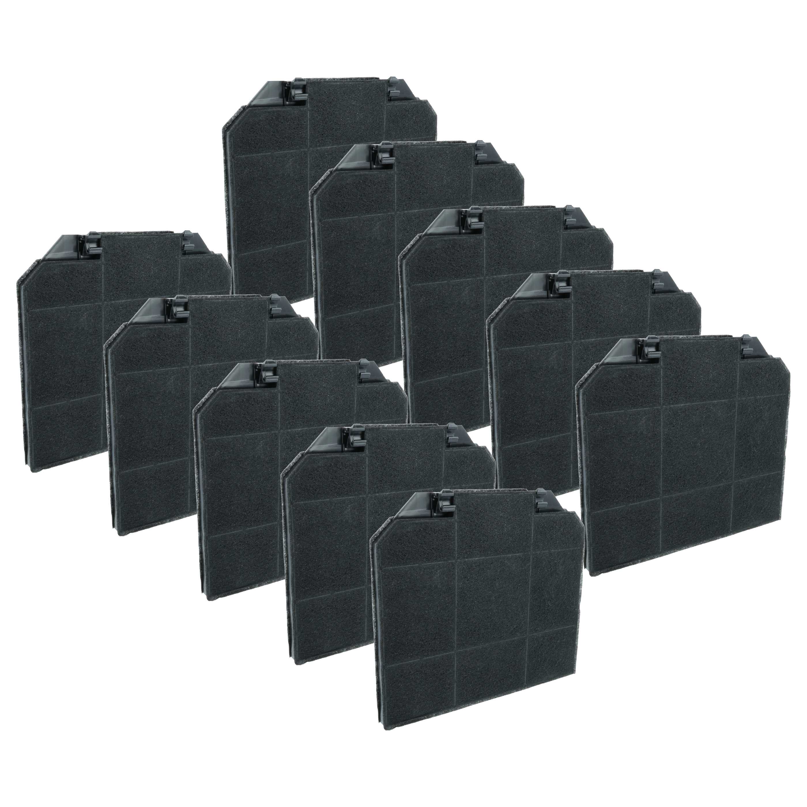 10x Filtres à charbon actif remplace Electrolux 027279900, 028280600, 5026628400, 029066100 pour hotte Neff