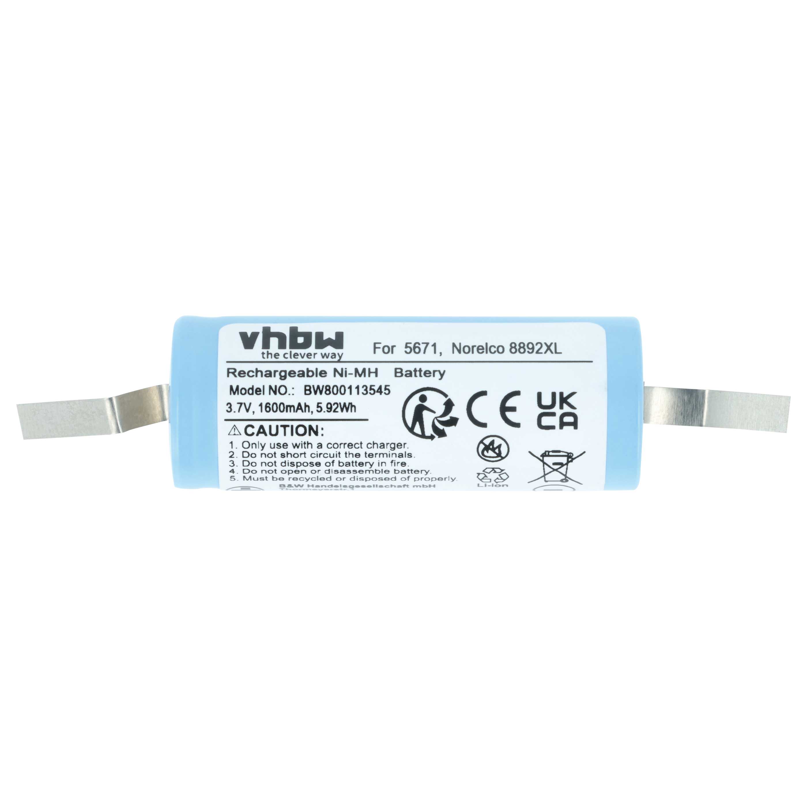 Akumulator do maszynki do strzyżenia zamiennik 15038, 3611290, 3606410 - 1600 mAh 3,7 V Li-Ion