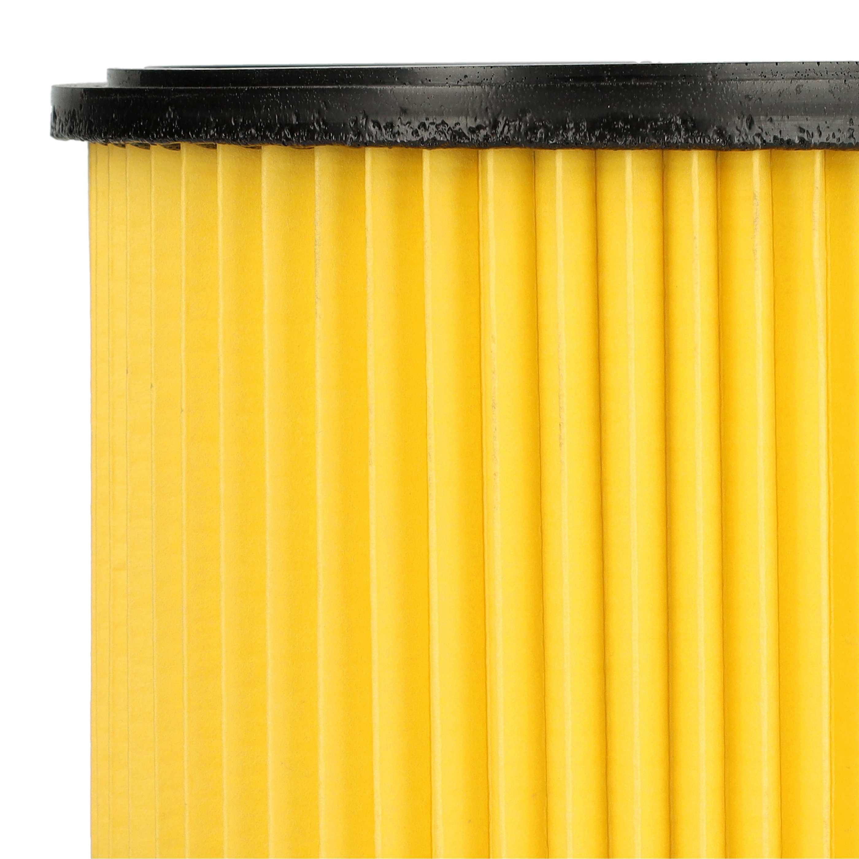 3x Filtercartridge filter replaces Einhell 23.421.75, 23.421.67 for Ozito Vacuum Cleaner, black / yellow