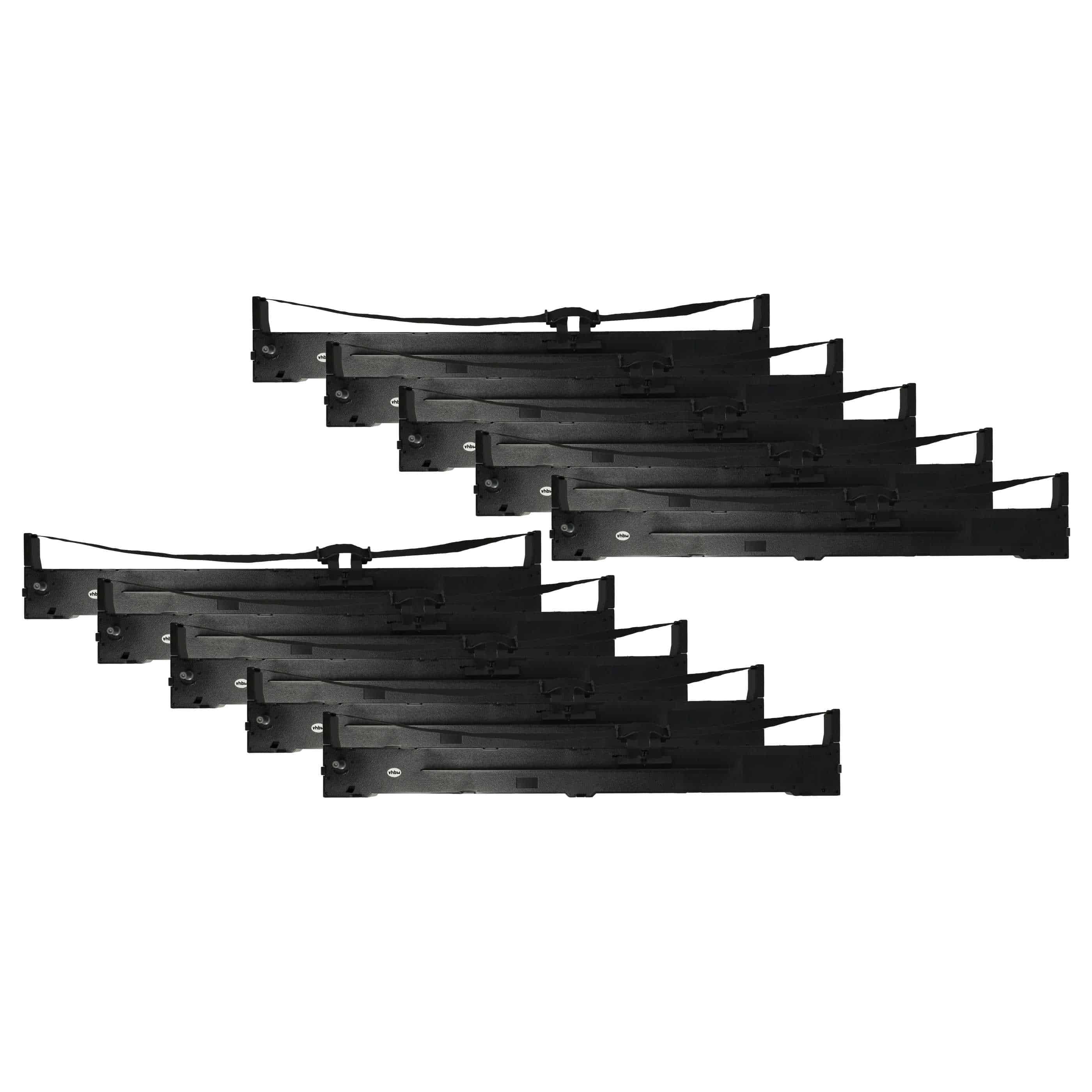 10x Ink Ribbon replaces Epson S015336, C13S015336 for Dot Matrix, Receipt Printer - Black