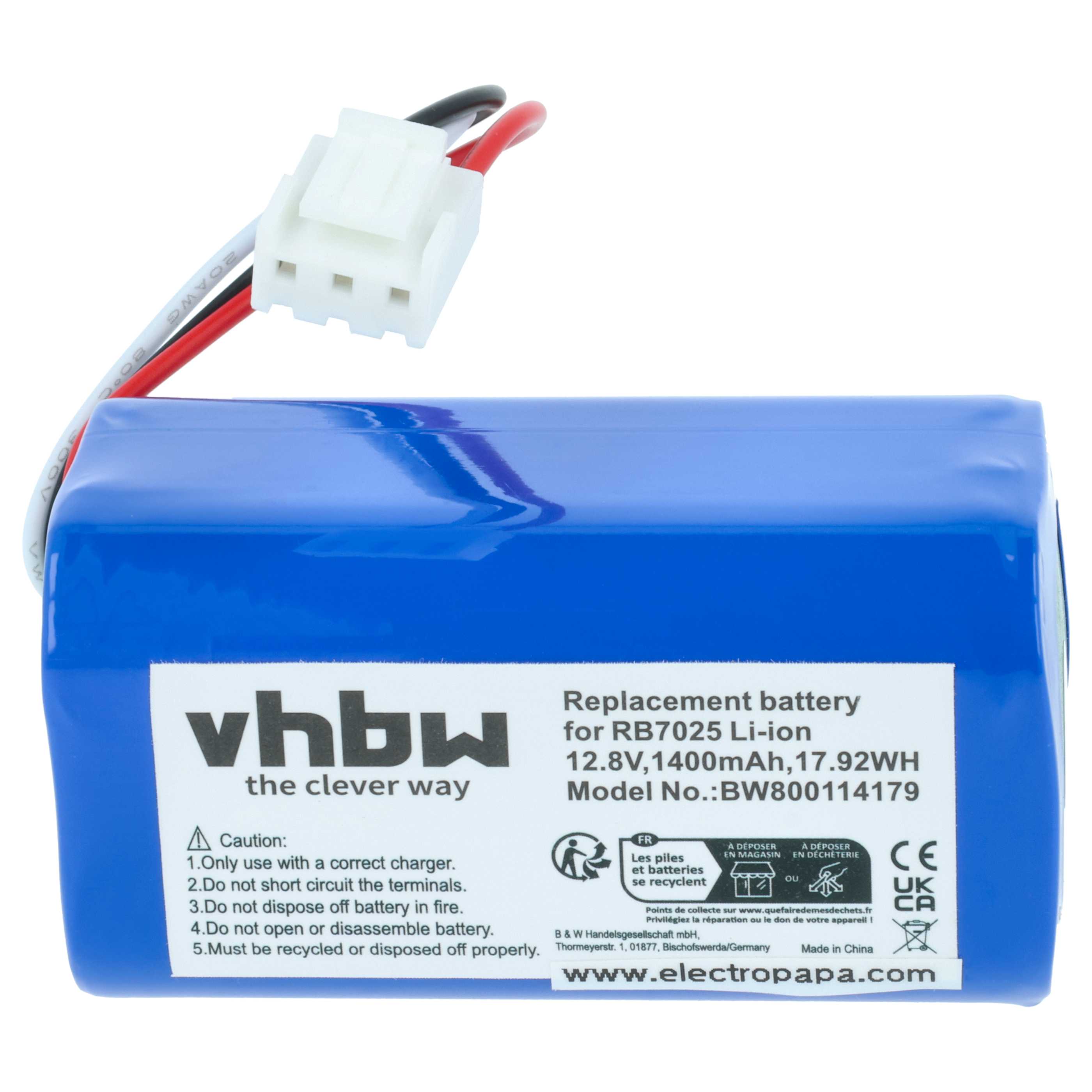 Battery replaces Philips CP0111/01, 4IFR19/66 for Philips etc. 1400mAh, 12.8V, Li-Ion