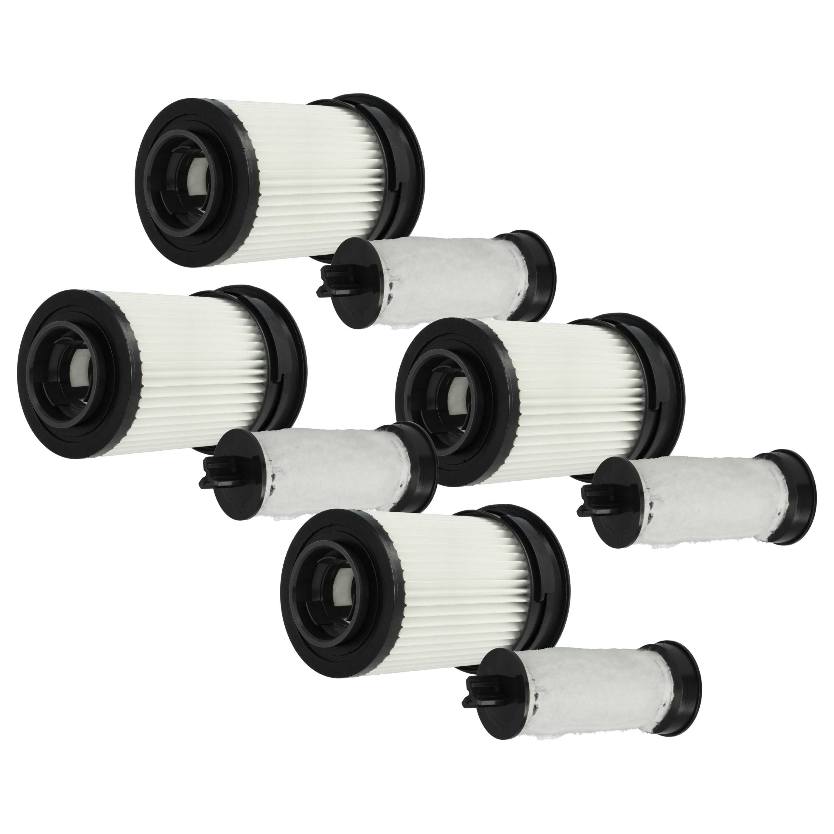 4x Filtro sostituisce Miele 11385020, 4002516262756, 41996704EU1, HX-FSF per aspirapolvere - nero / bianco