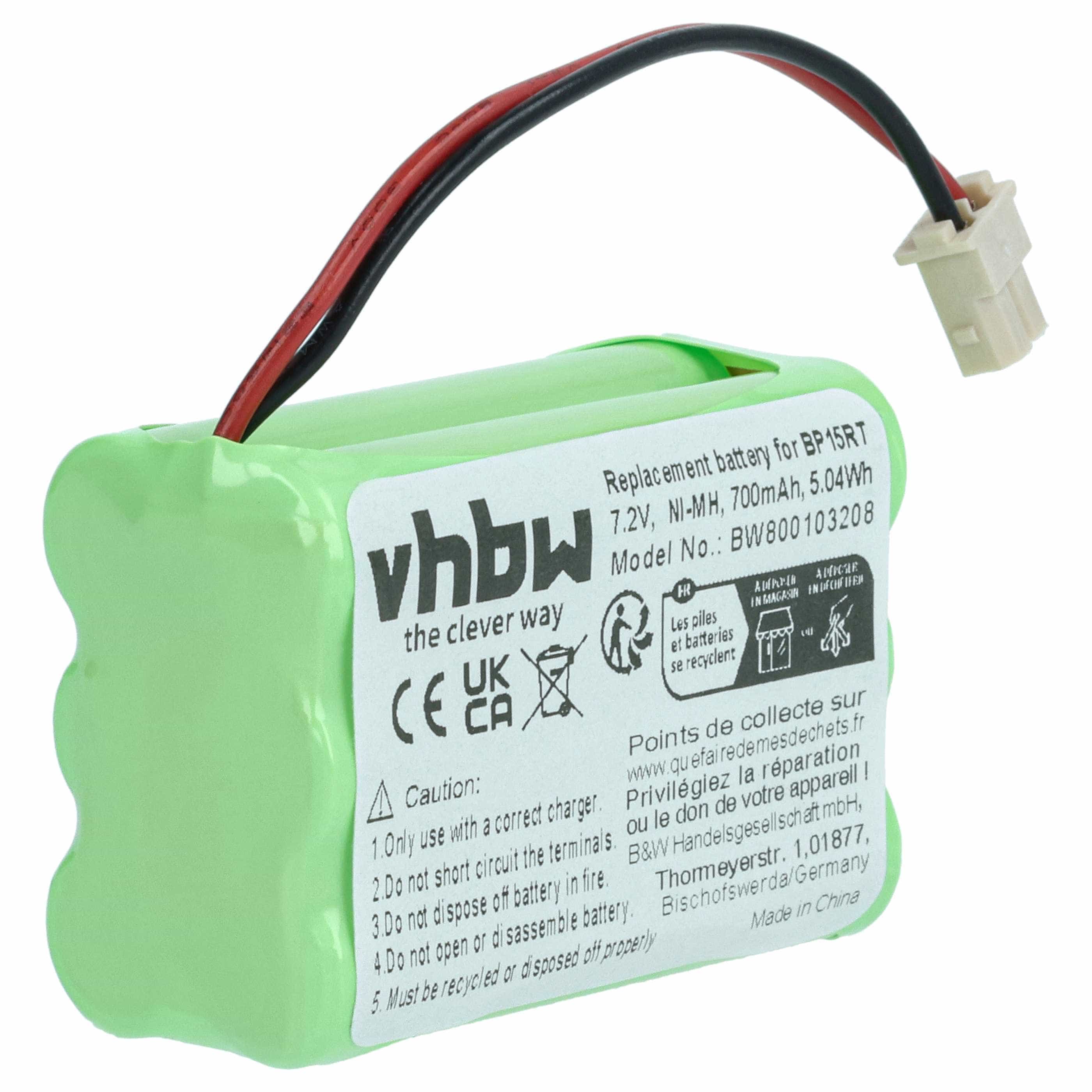 Dog Trainer Battery replaces Dogtra BP-15RT, BP15RT - 700 mAh 7.2 V NiMH