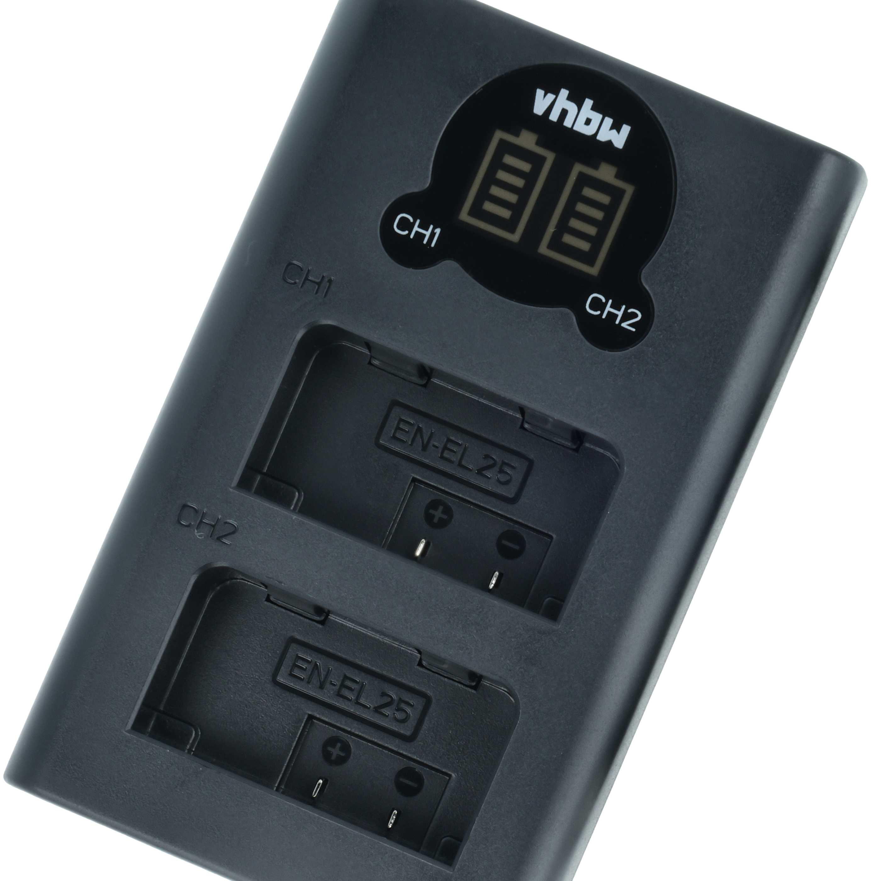 Battery Charger Micro-USB + USB-C + Cable USB-C suitable for Nikon Z50, Z Fc, Z30, Z50 II Digital Camera