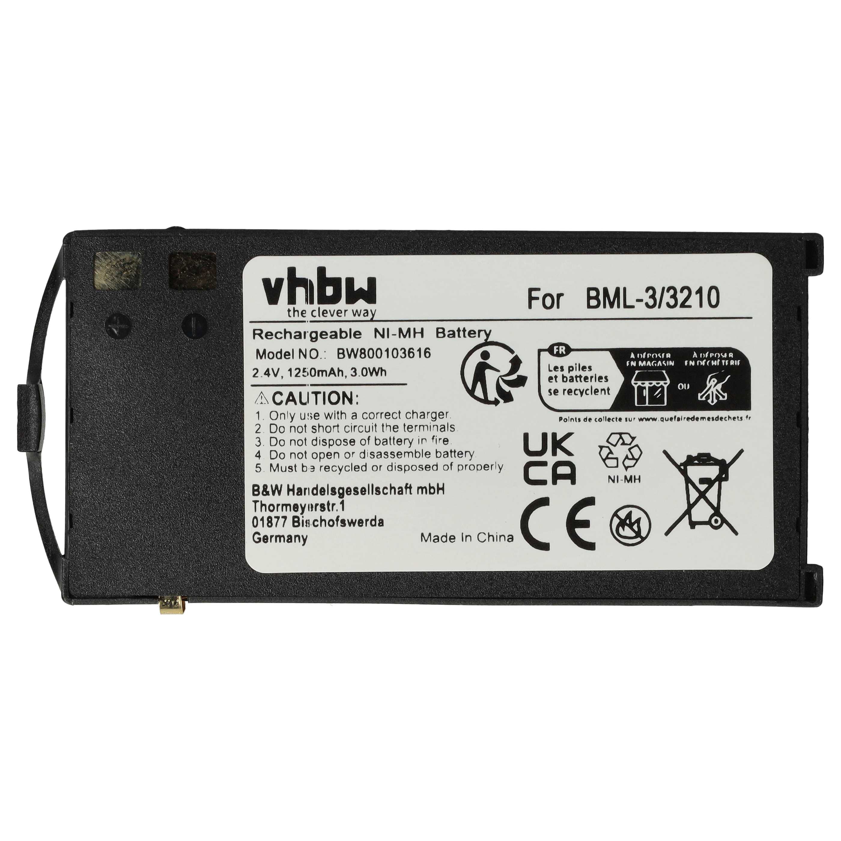 Mobile Phone Battery replaces Nokia BML-3 - 1200 mAh 2.4 V NiMH