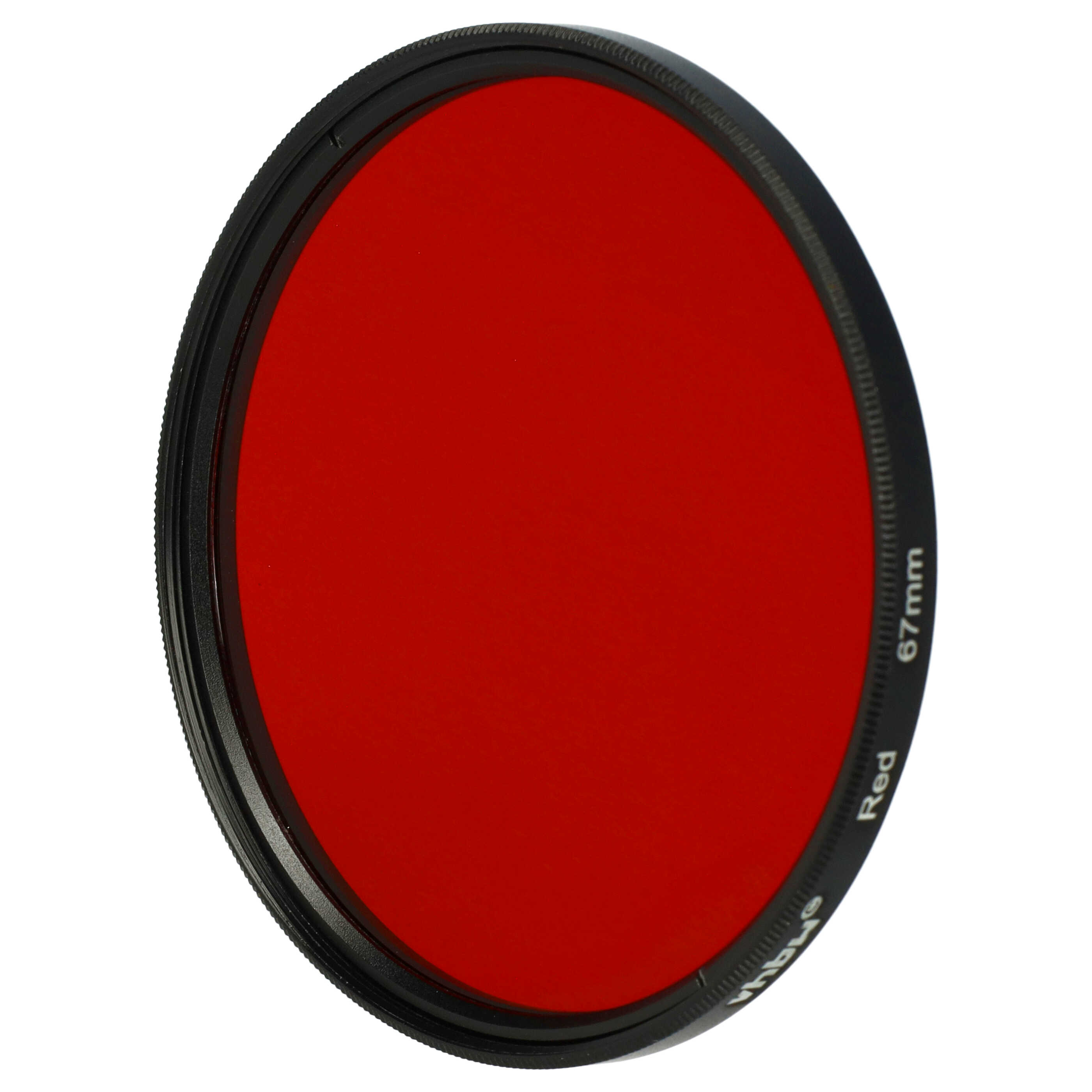 Filtr fotograficzny na obiektywy z gwintem 67 mm - filtr czerwony