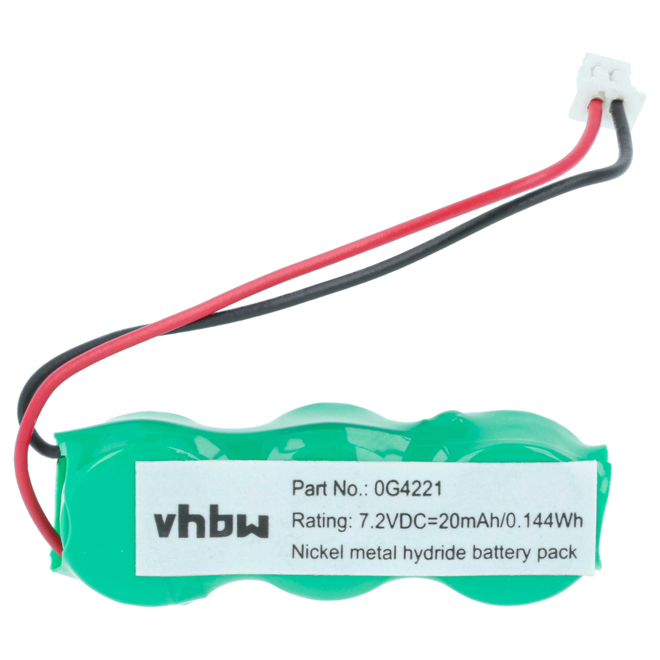 Computer BIOS Battery Replacement for Dell 3R459, 0G4221, 3E158 - 20 mAh 7.2 V NiMH