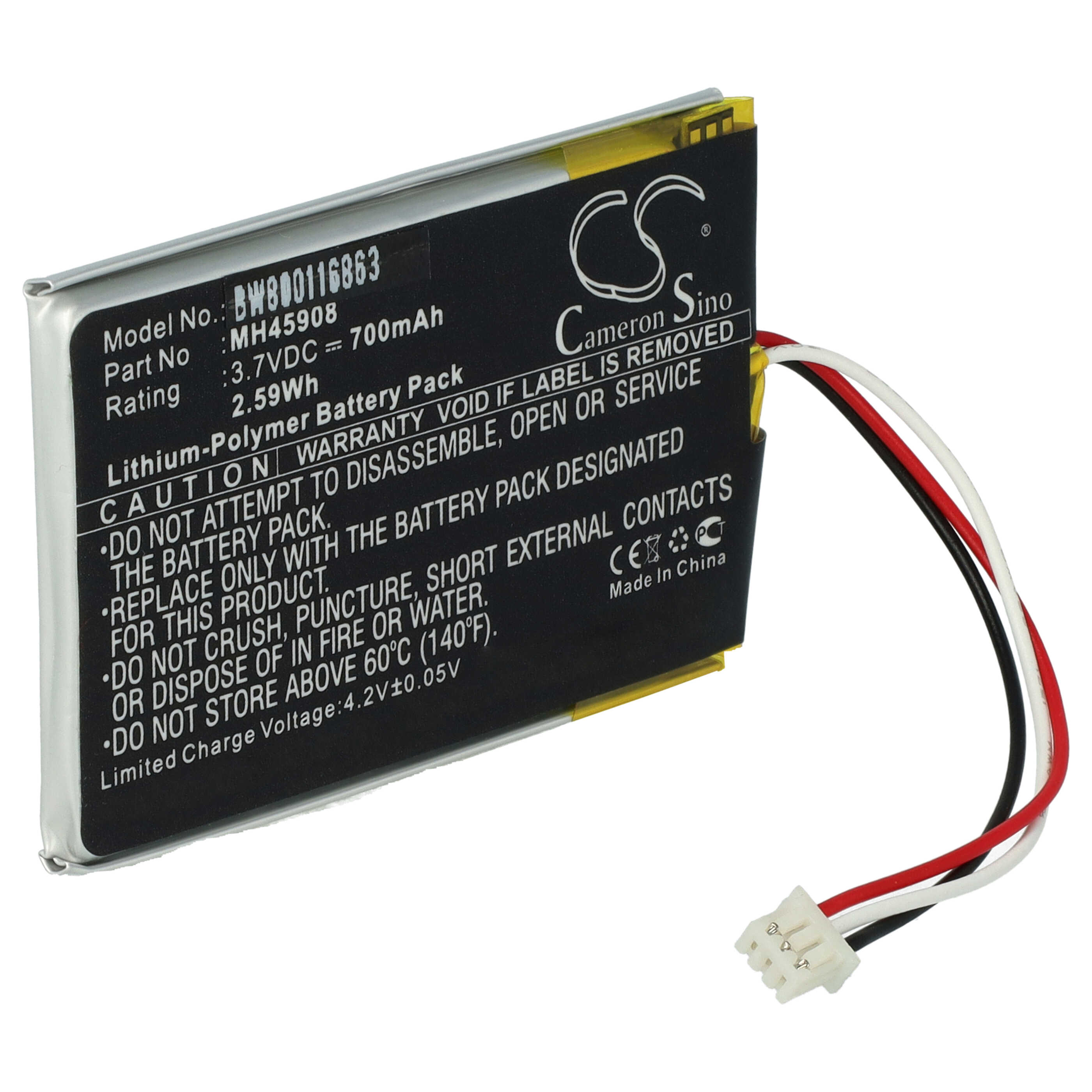 Akumulator do słuchawek bezprzewodowych zamiennik Corsair MH45908 - 700 mAh 3,7 V LiPo