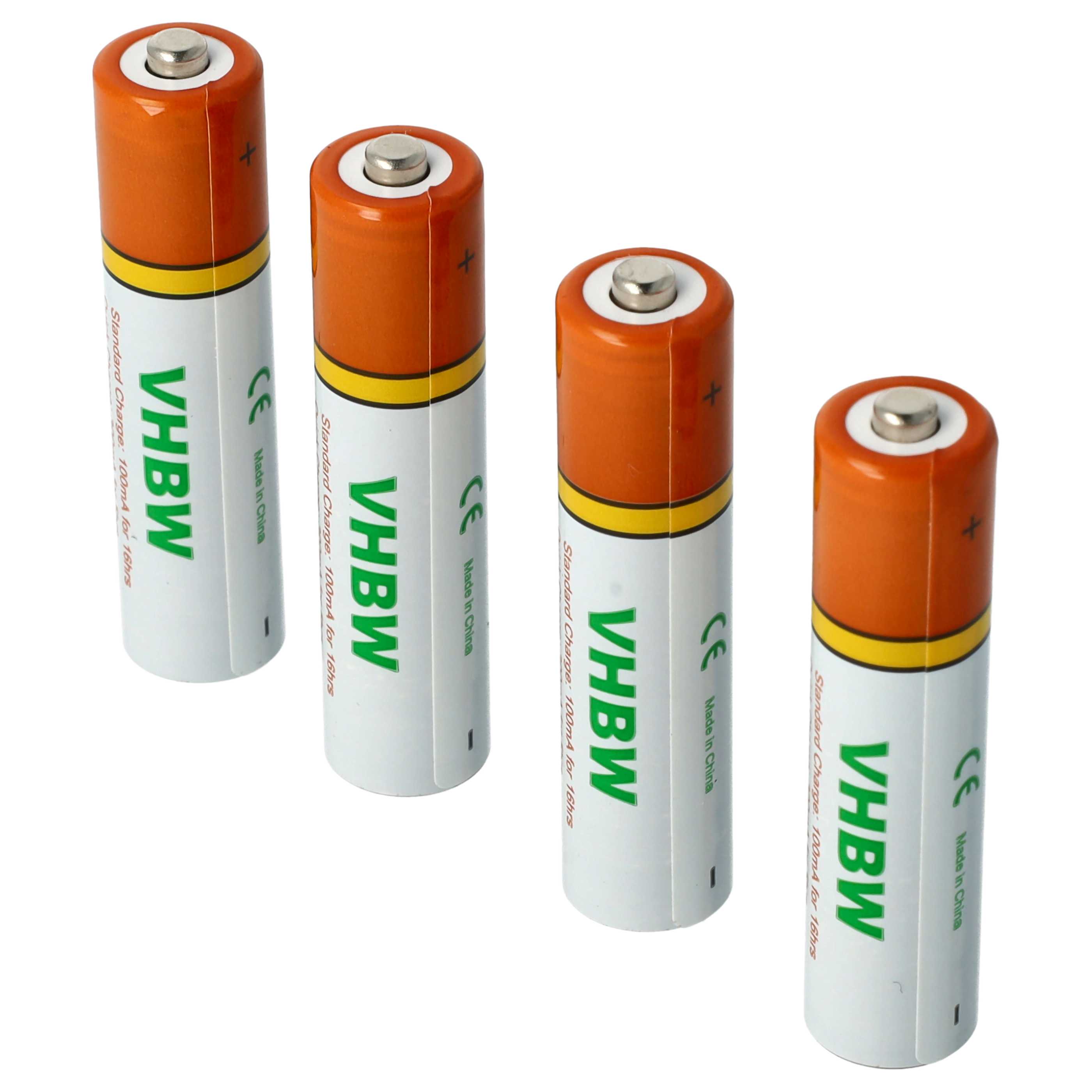 8x Batteries pour téléphone Philips, Grundig, Sennheiser, Amplicomms - 1000mAh 1,2V NiMH