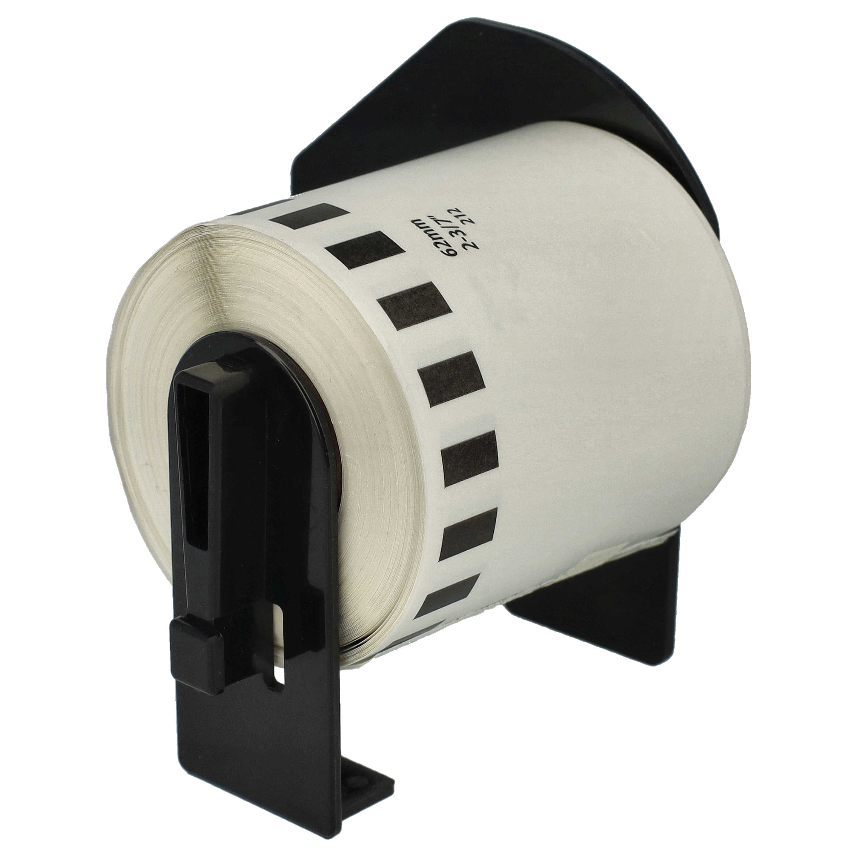 3x Label Roll replaces Brother DK-22212 for Labeller - 62 mm x 15.24 m + Holder