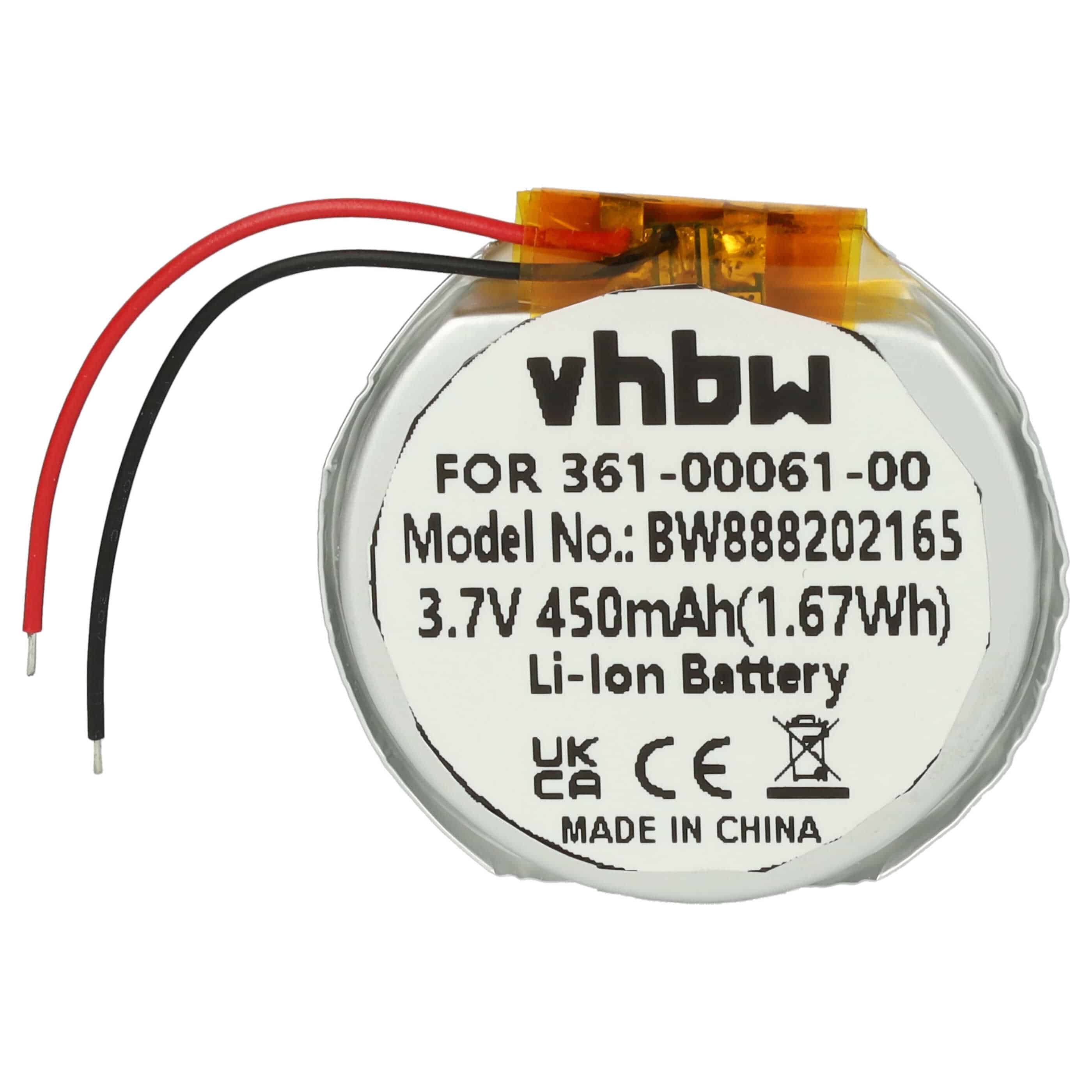 Smartwatch Battery replaces Garmin PD3555w, 361-00061-00, PD3555 - 450 mAh 3.7 V Li-Ion + Tools