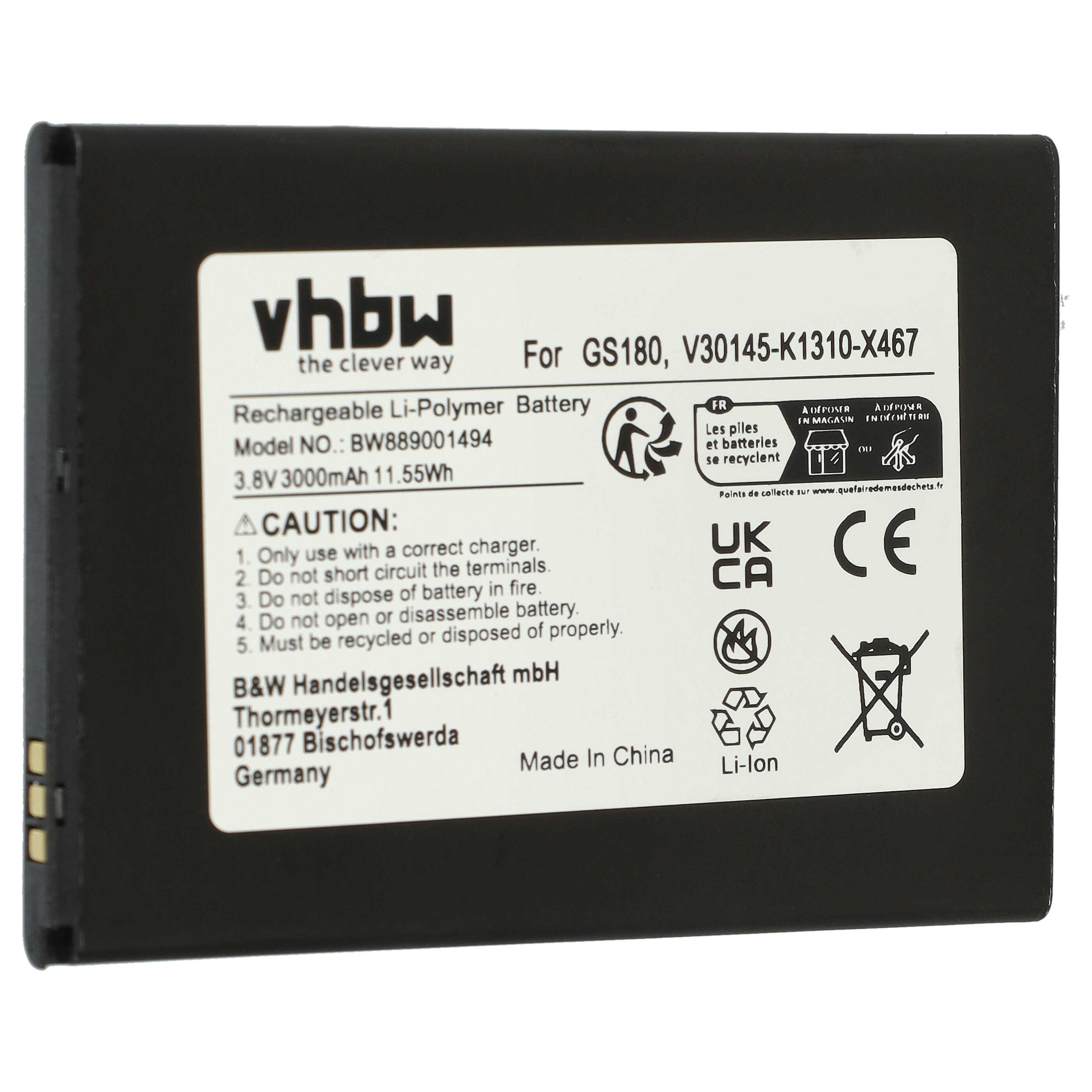 Batería recargable - 3000 mAh 3,8 V Li-Polímero