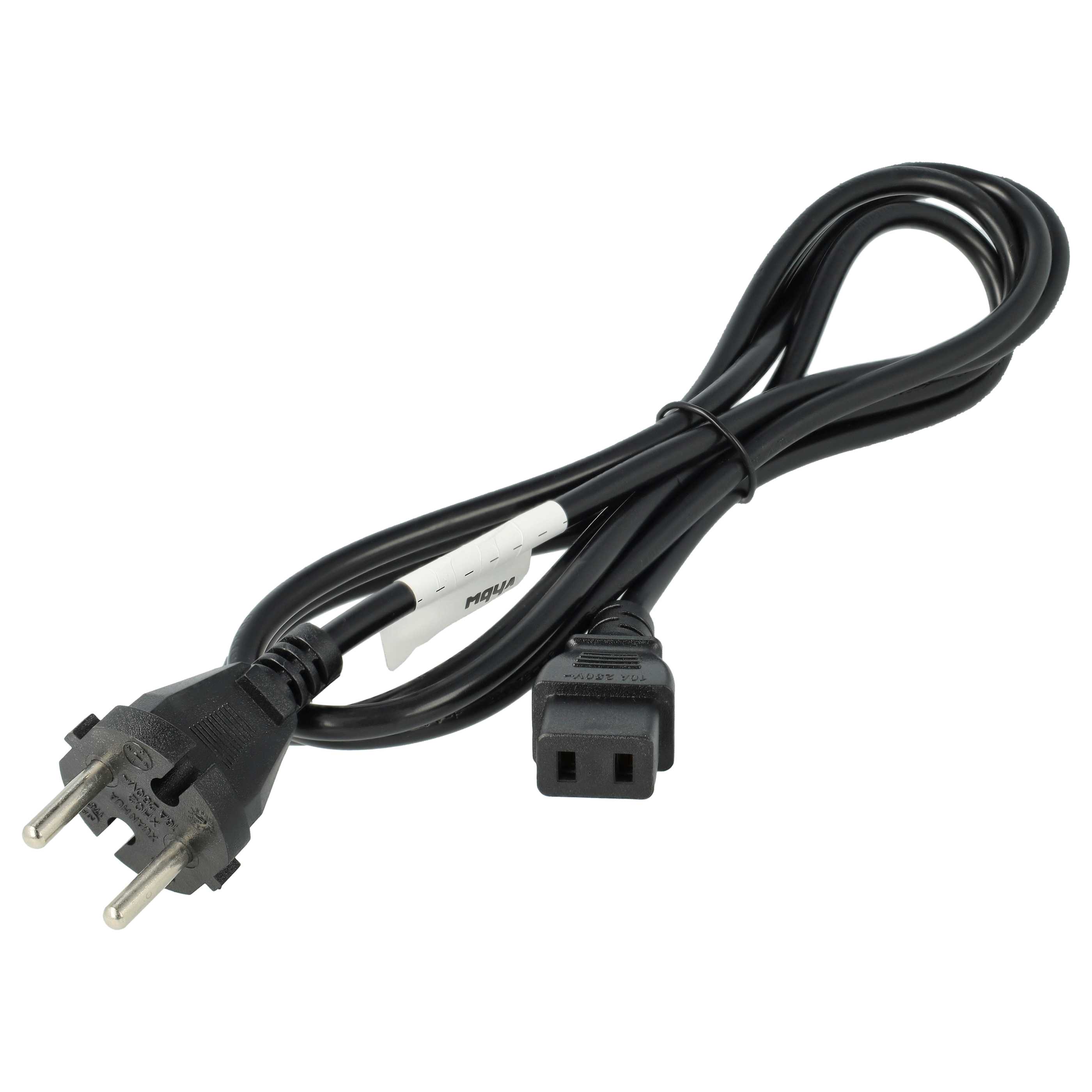 2x Kabel zasilający C9 wtyczka ochronna do urządzeń np. monitora komputera Philips, Roland, Akai, Yamaha - 2 m