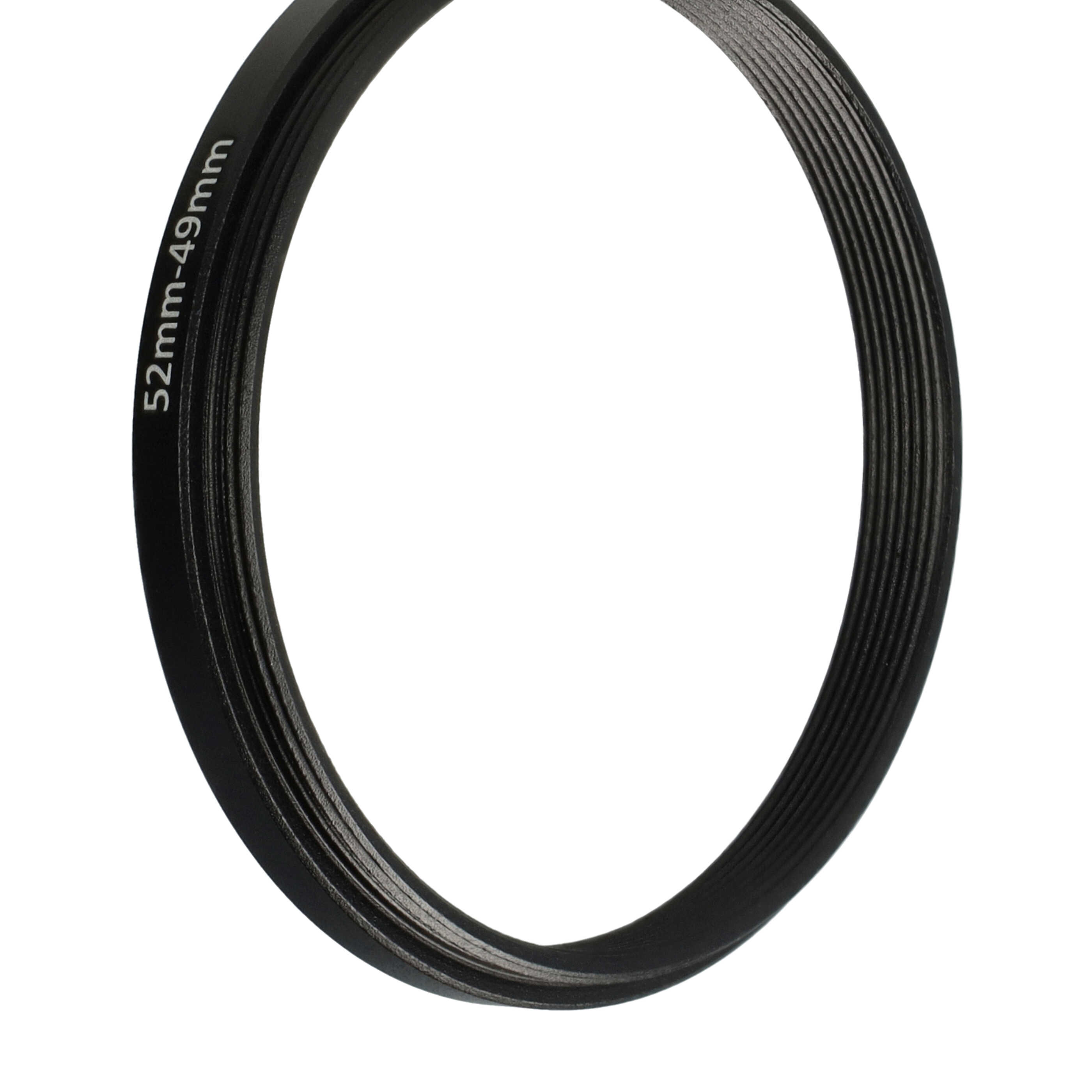 Step-Down Ring Adapter from 52 mm to 49 mm suitable for Camera Lens - Filter Adapter, metal