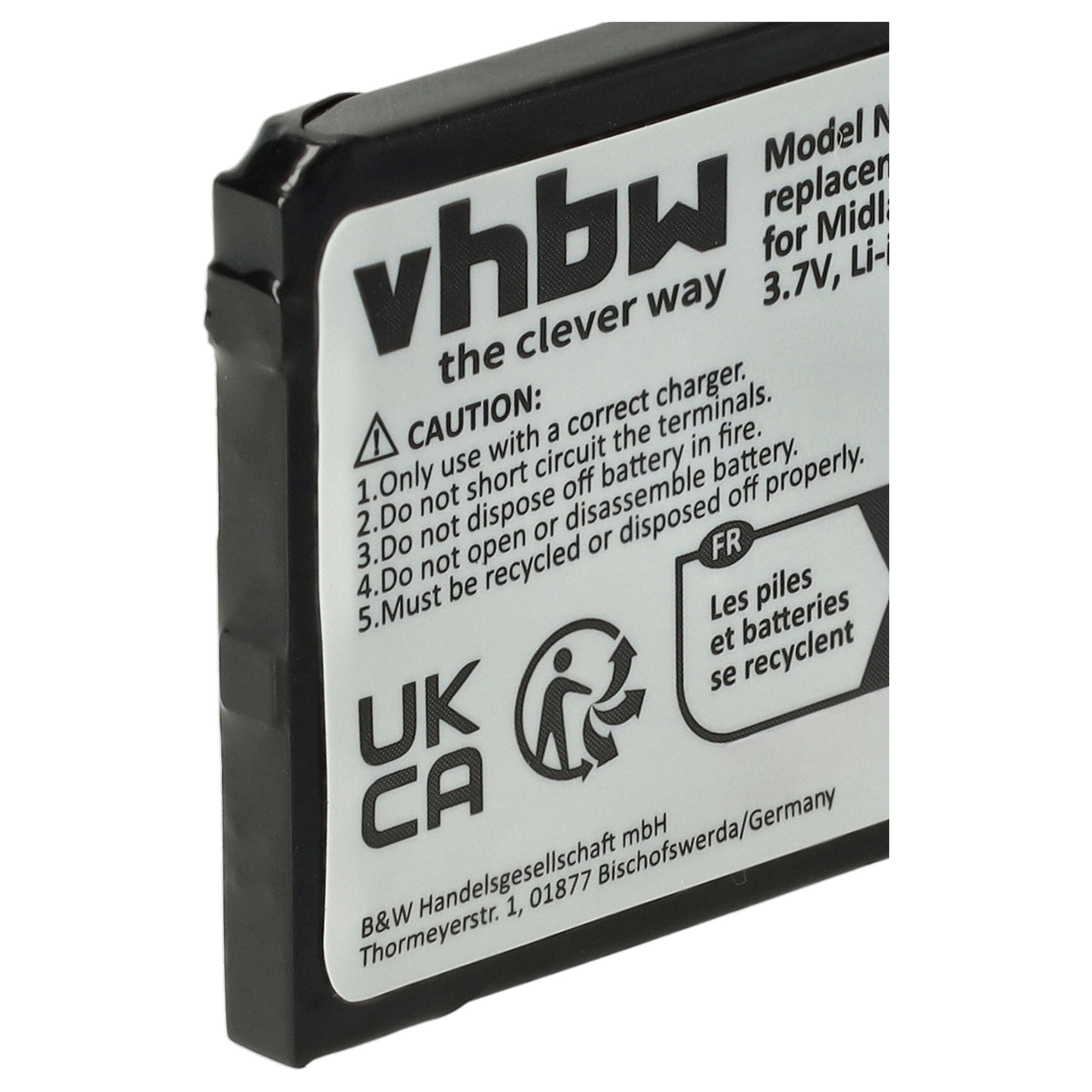 Radio 3x Battery replaces Alan FB-777 - 700 mAh 3.7 V Li-Ion