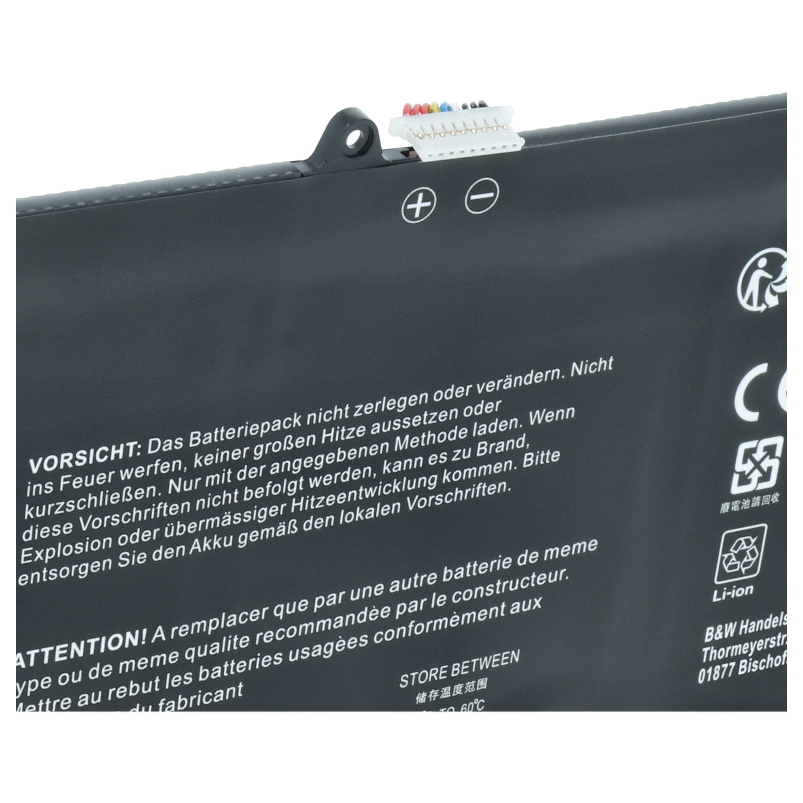 Batteria sostituisce HP HSTNN-DB7Q, 860724-2B1, 860724-2C1, 860708-855 per notebook - 5300mAh 7,7V Li-Poly
