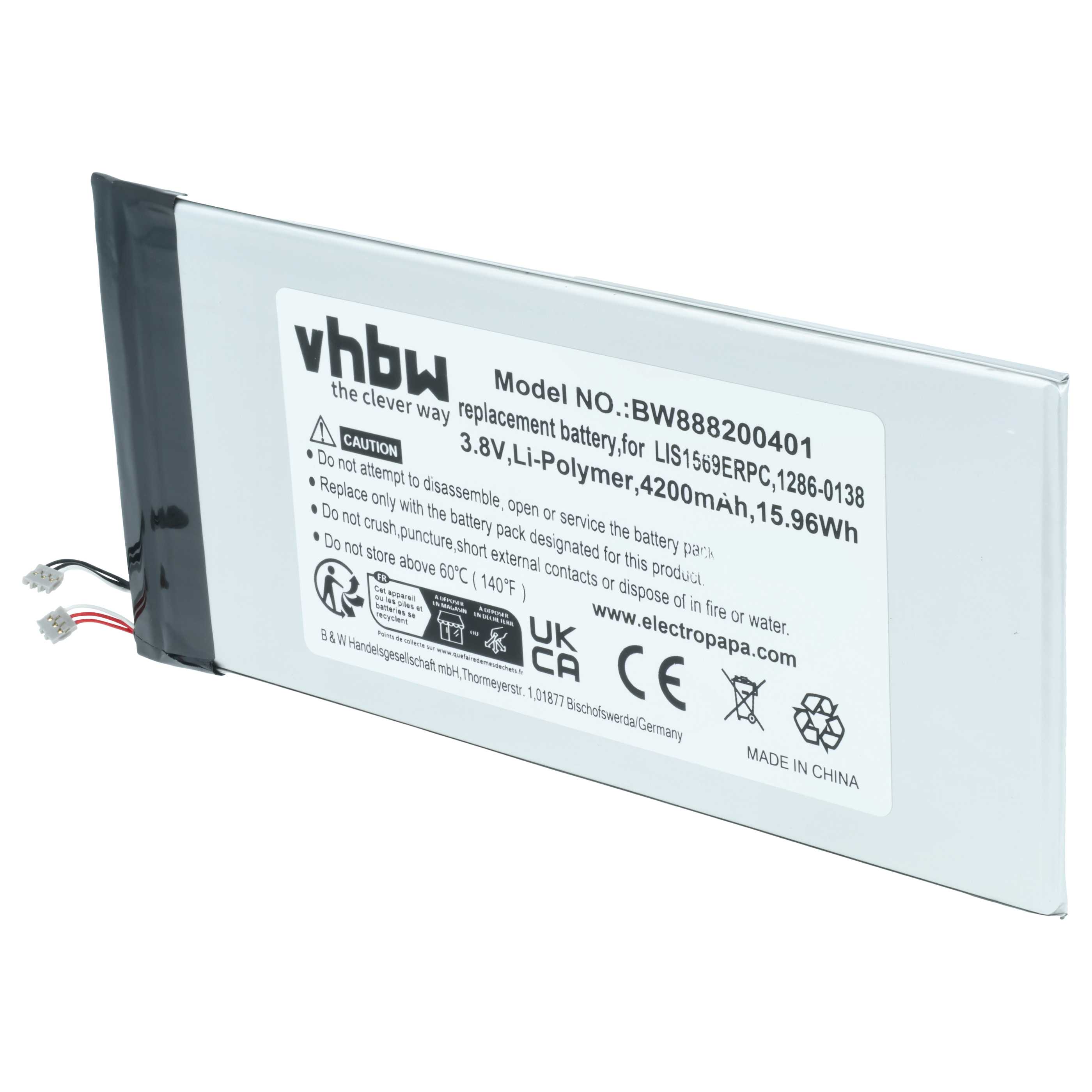Akumulator do telefonu smartfona zamiennik Sony LIS1569ERPC, 1286-0138 - 4200 mAh 3,8 V LiPo