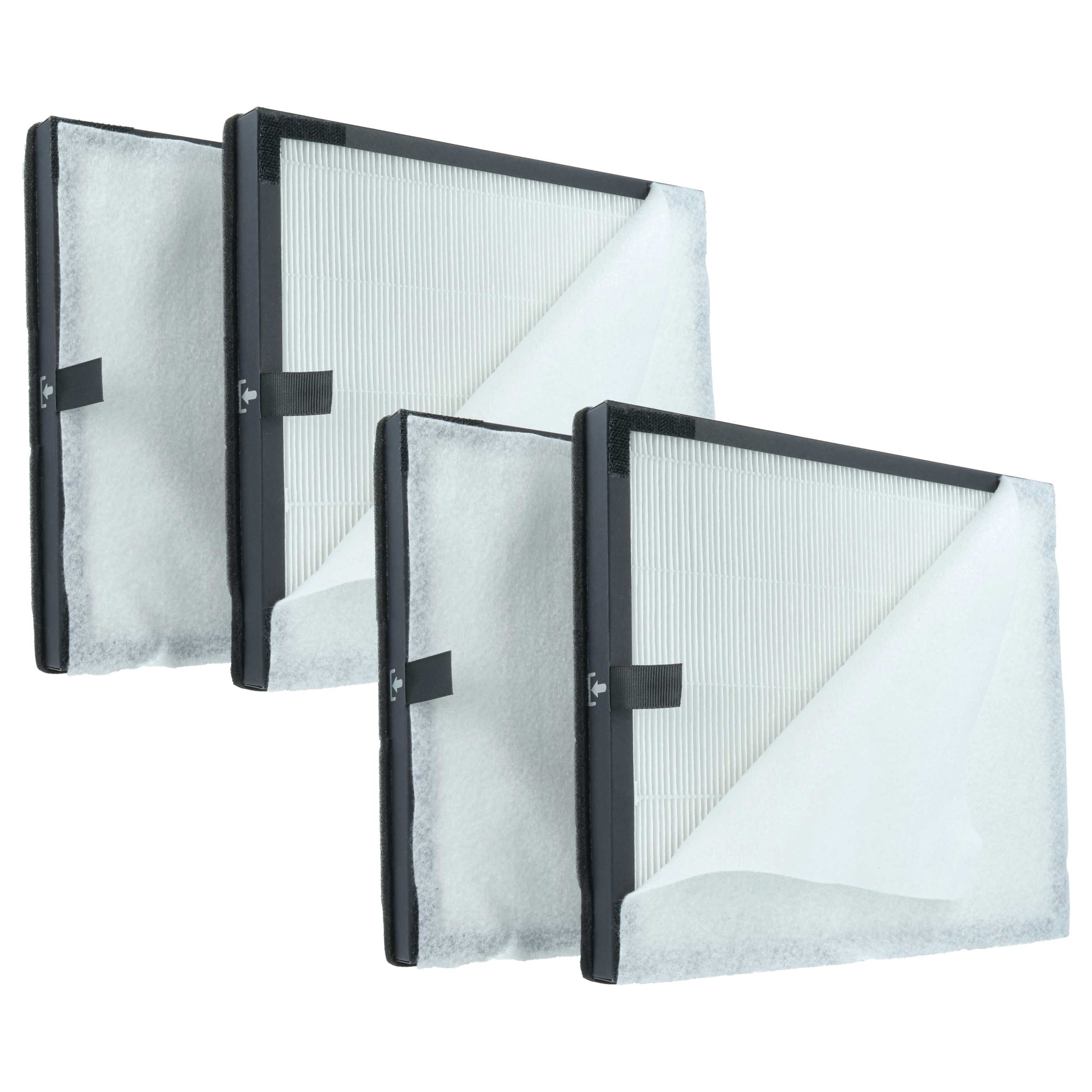 4x Activated Carbon Filter suitable for Morento, WESTHEY, YIOU HY4866 Air Purifier - Air Filter