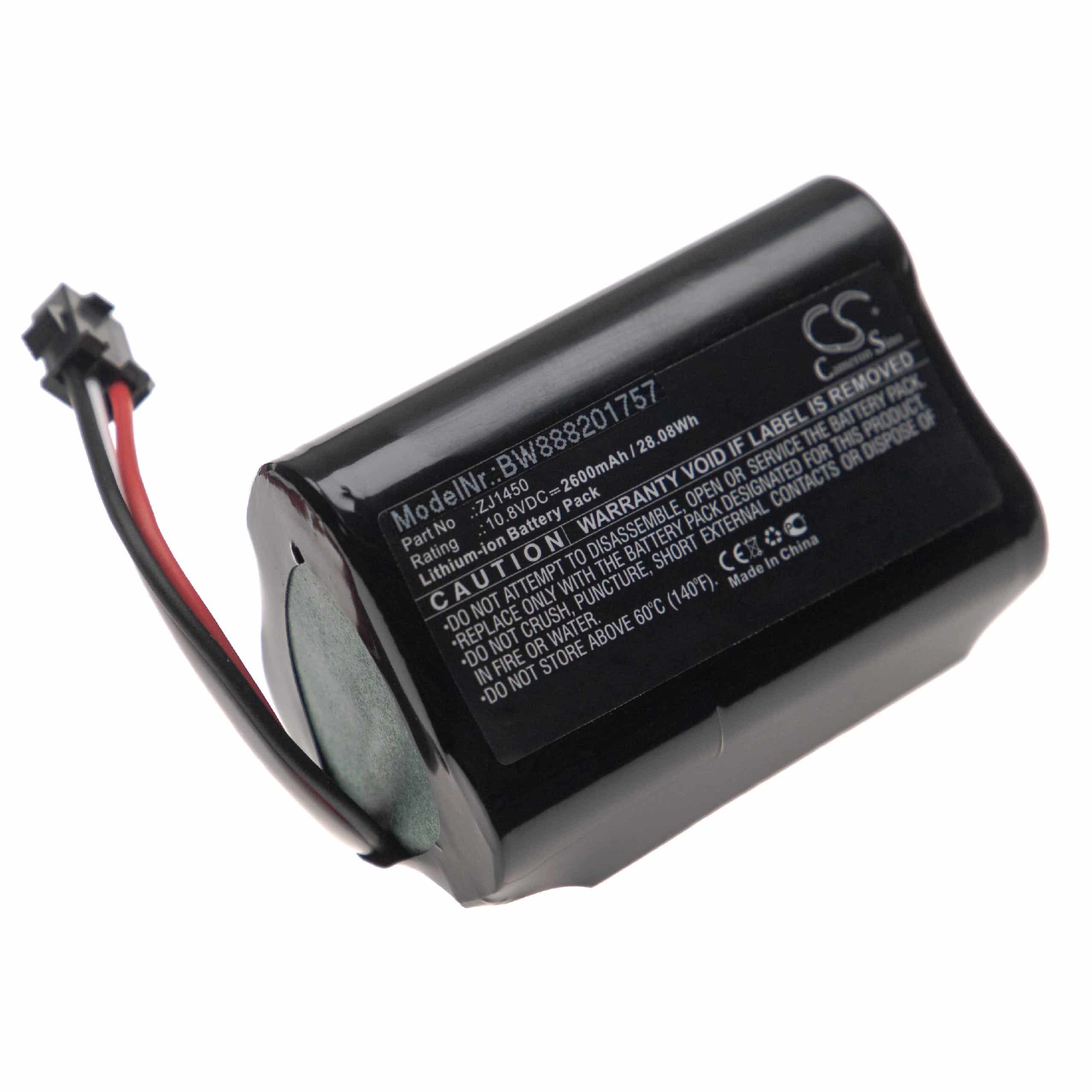 Batterie pour Ecovacs DA60 pour robot aspirateur - 2600mAh 10,8V Li-ion