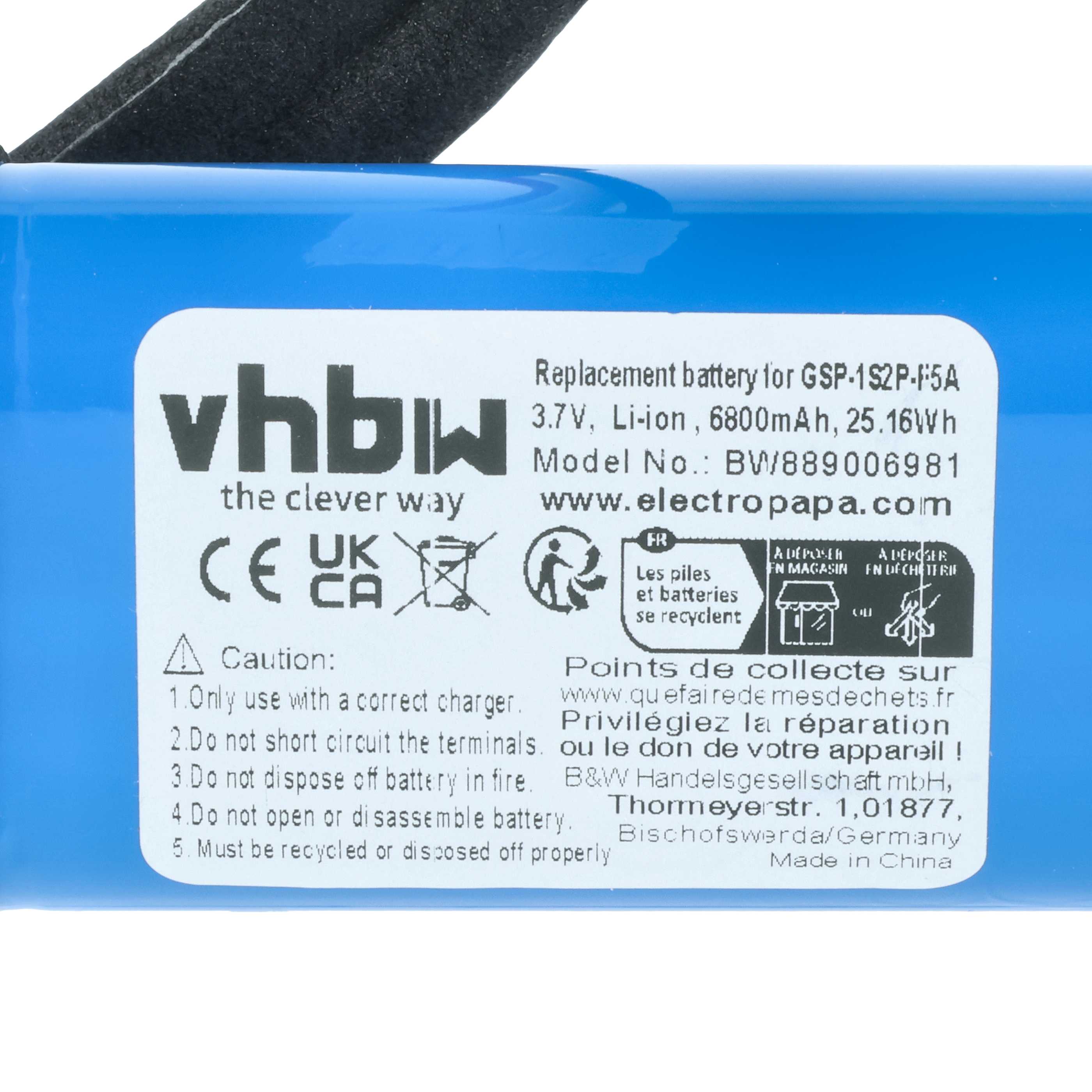 Akku für JBL PARTYBOX ENCORE ESSENTIAL Speaker ersetzt GSP-1S2P-F5A - 6800 mAh