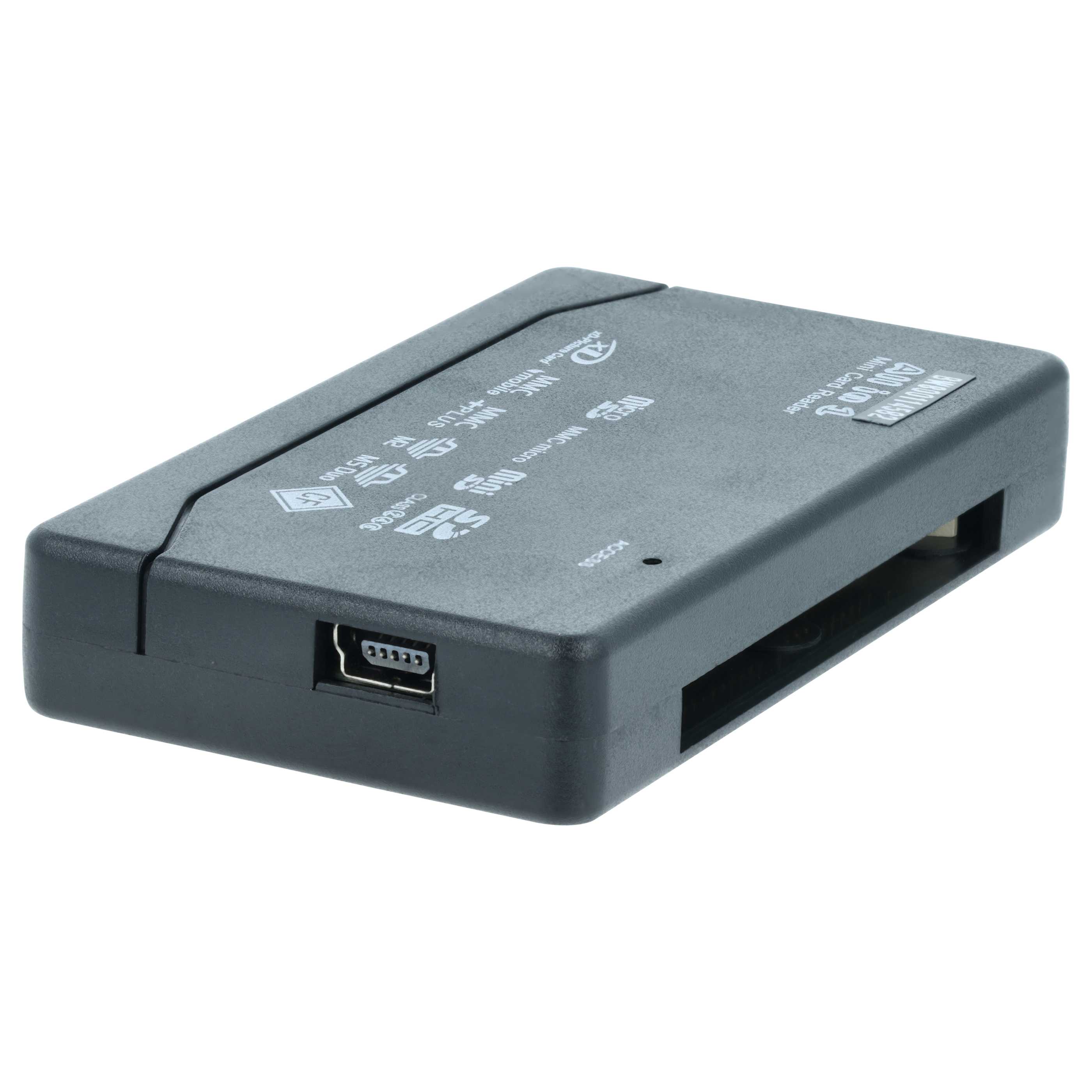 Lecteur carte SD tout en un pour carte micro SD – avec câble USB (mini USB - USB)