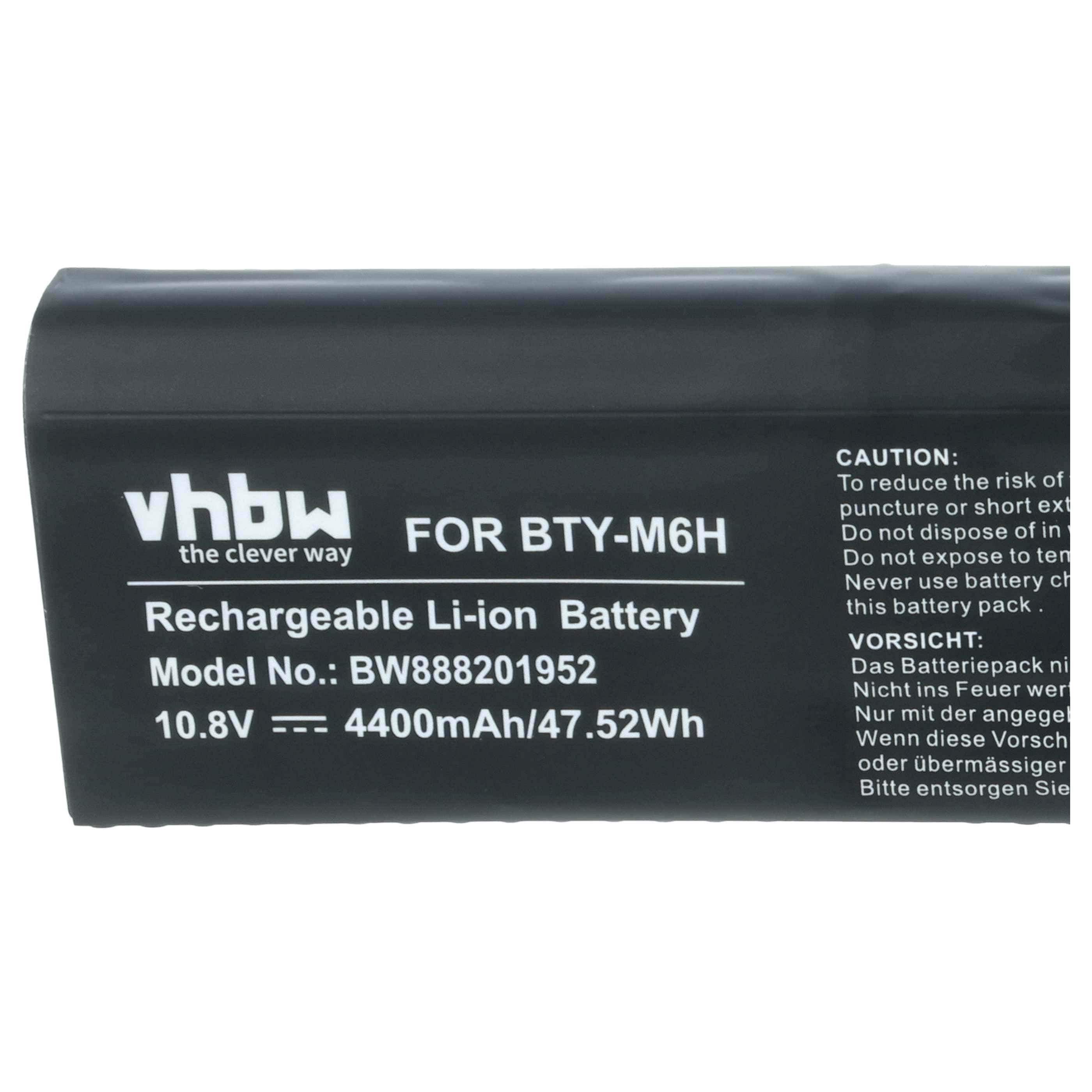 Akumulator do laptopa zamiennik MSI 3ICR19/66-2, BTY-M6H - 4400 mAh 10,8 V Li-Ion