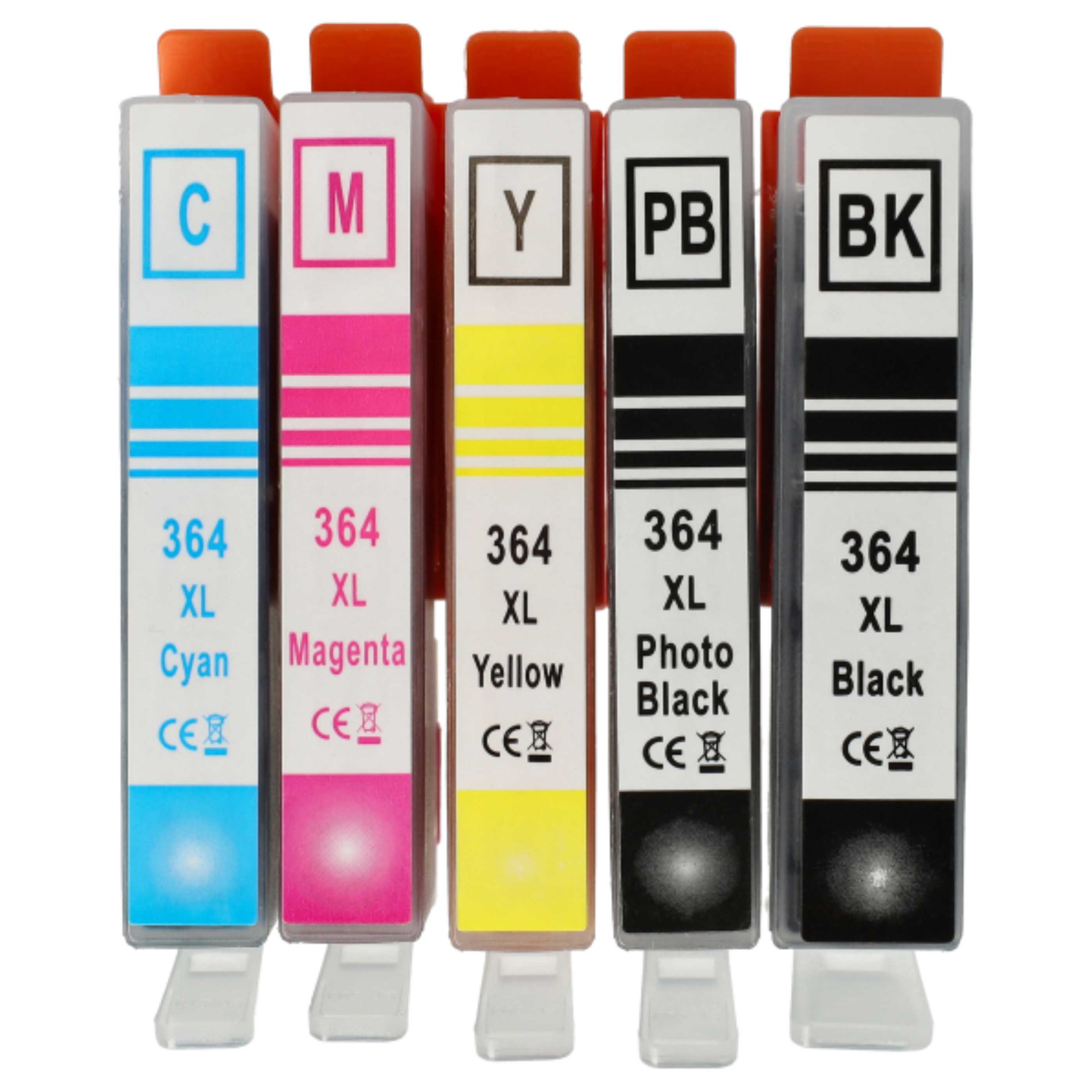 15x Ink Cartridges replaces HP CB321EE Black, 920XL, 920, 364XL 3070 Printer - B/C/M/Y + photo black