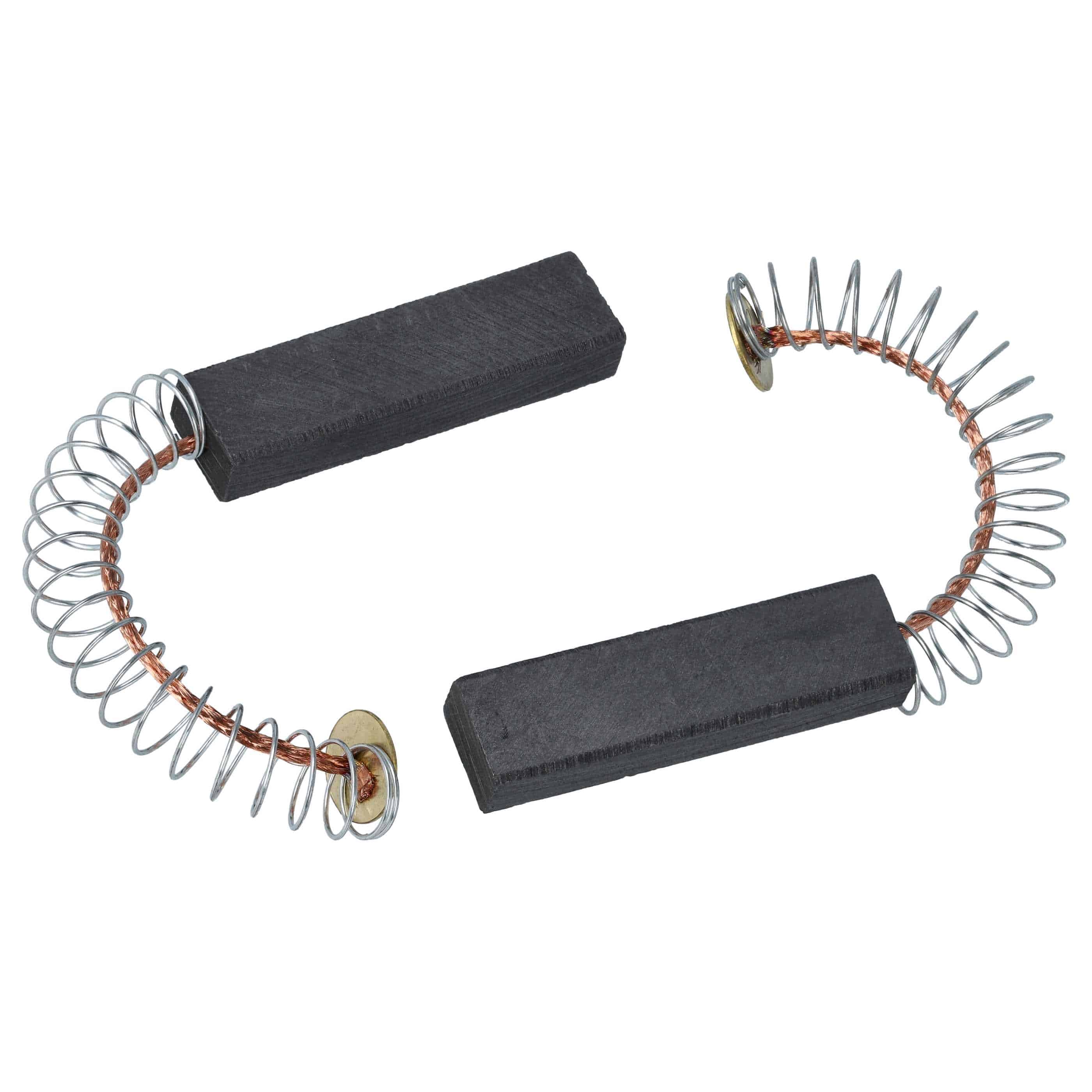 2x Spazzola carbone come Miele 1842480, 3026790 per lavatrice - 37 x 10 x 6,3mm