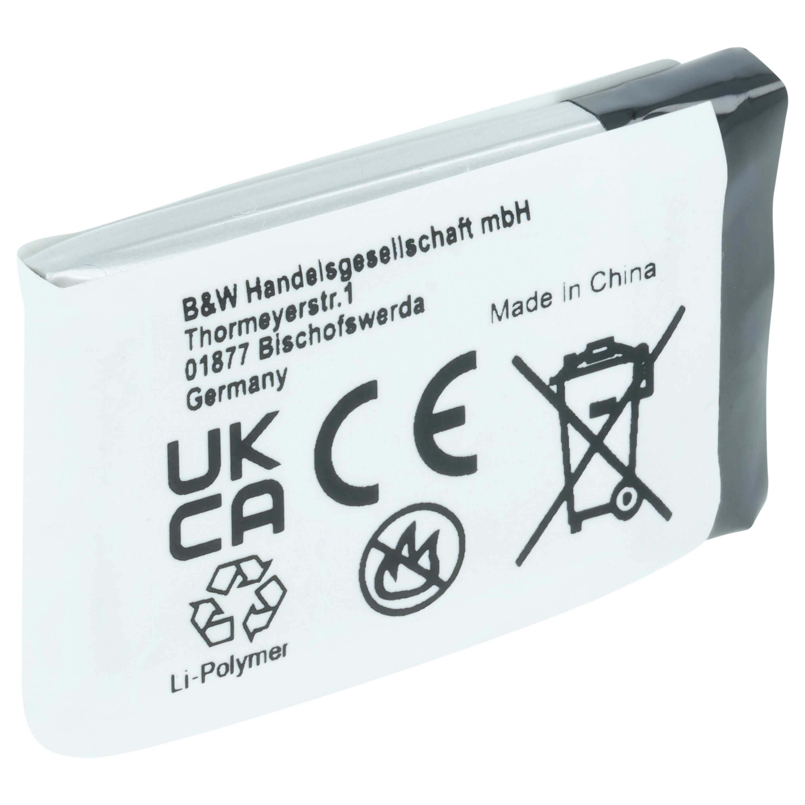 Smartwatch Battery replaces Garmin 361-00076-00 - 250 mAh 3.7 V Li-polymer