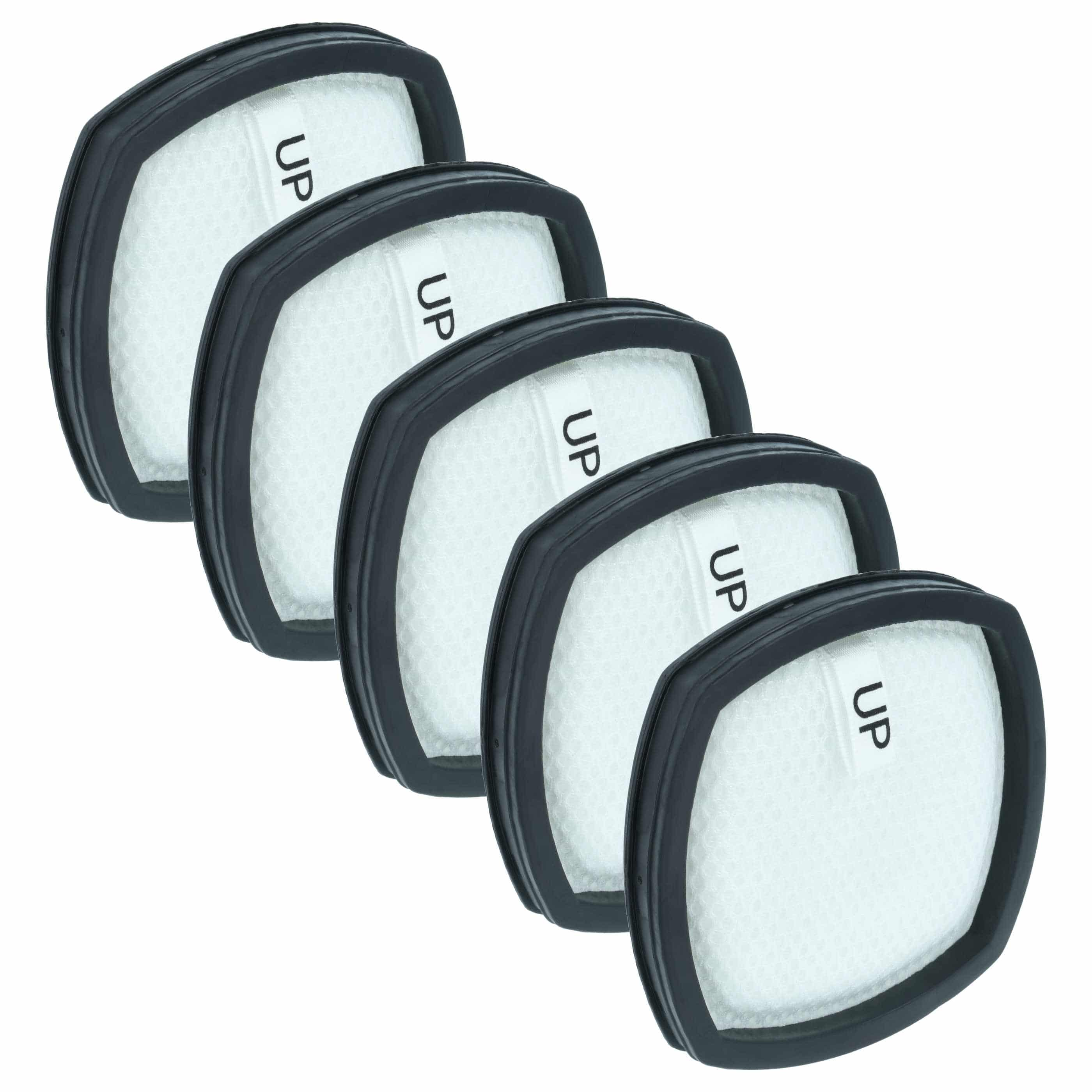 5x Filter replaces Leifheit 89161 for Leifheit Vacuum Cleaner, filter class H10