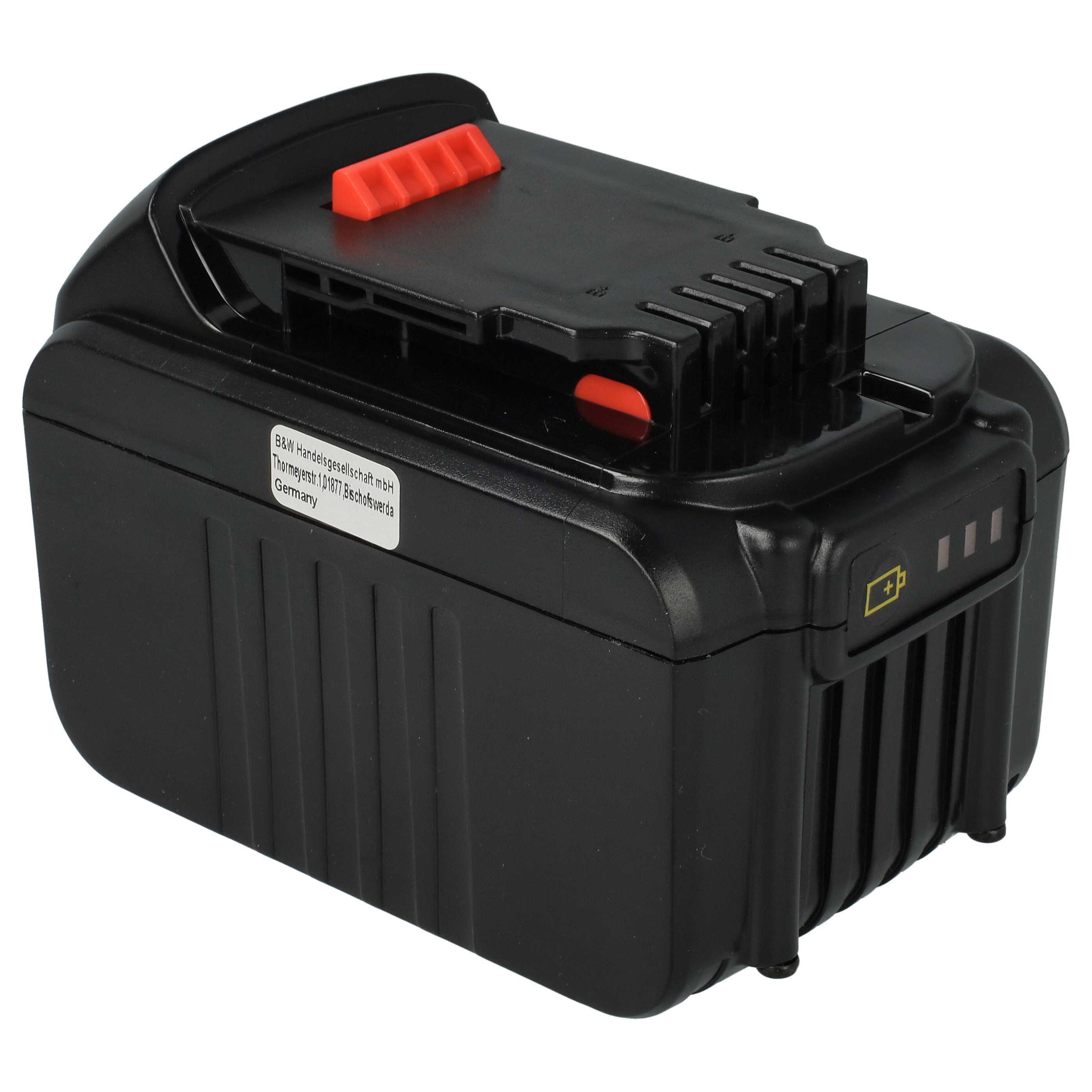 Electric Power Tool Battery Replaces Dewalt DCB182, DCB180, DCB181-XJ, DCB181 - 6000 mAh, 18 V, Li-Ion