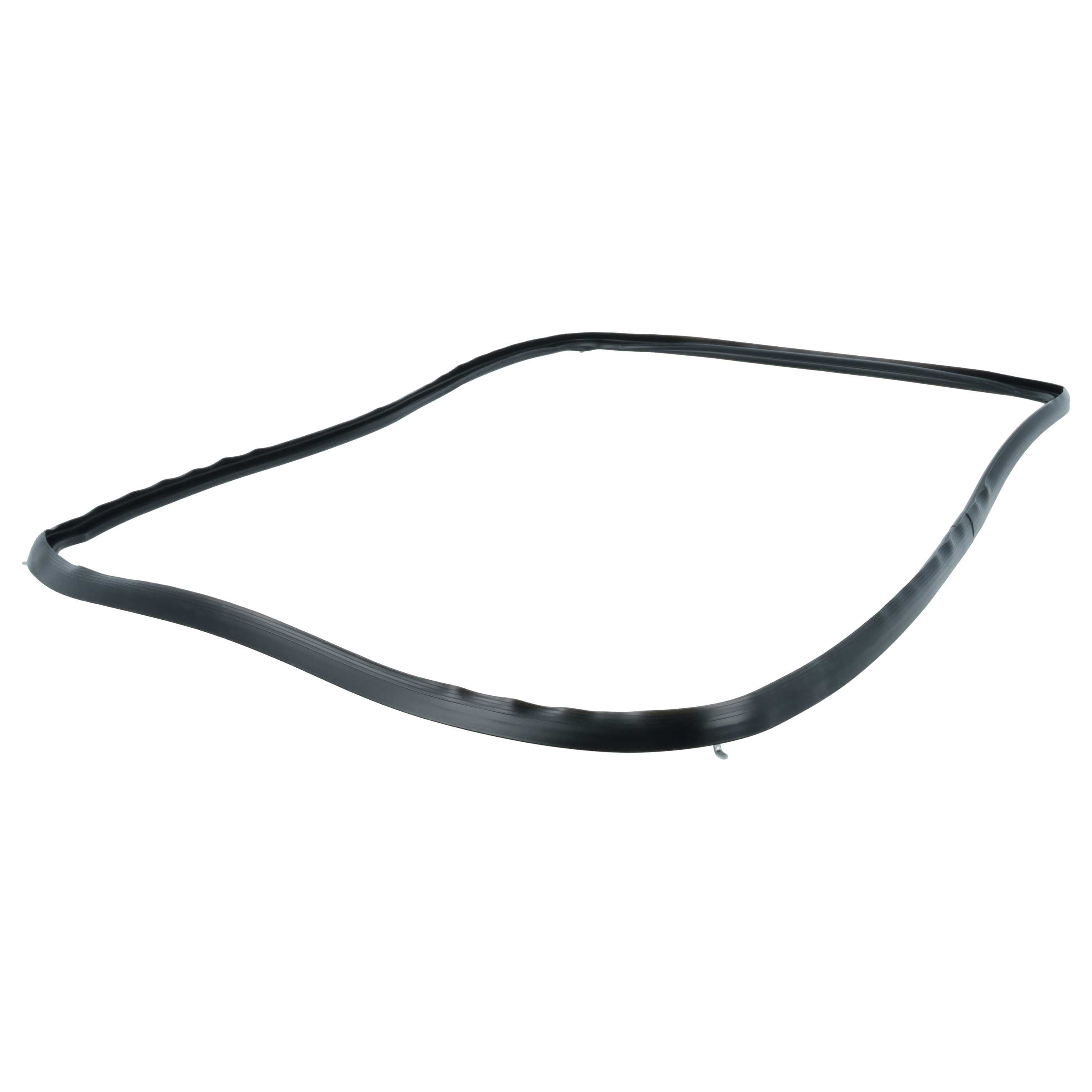 Backofen-Türdichtung mit Winkelhaken als Ersatz für AEG 387194510 für Zanussi u.a. 44 x 33 cm, Schwarz