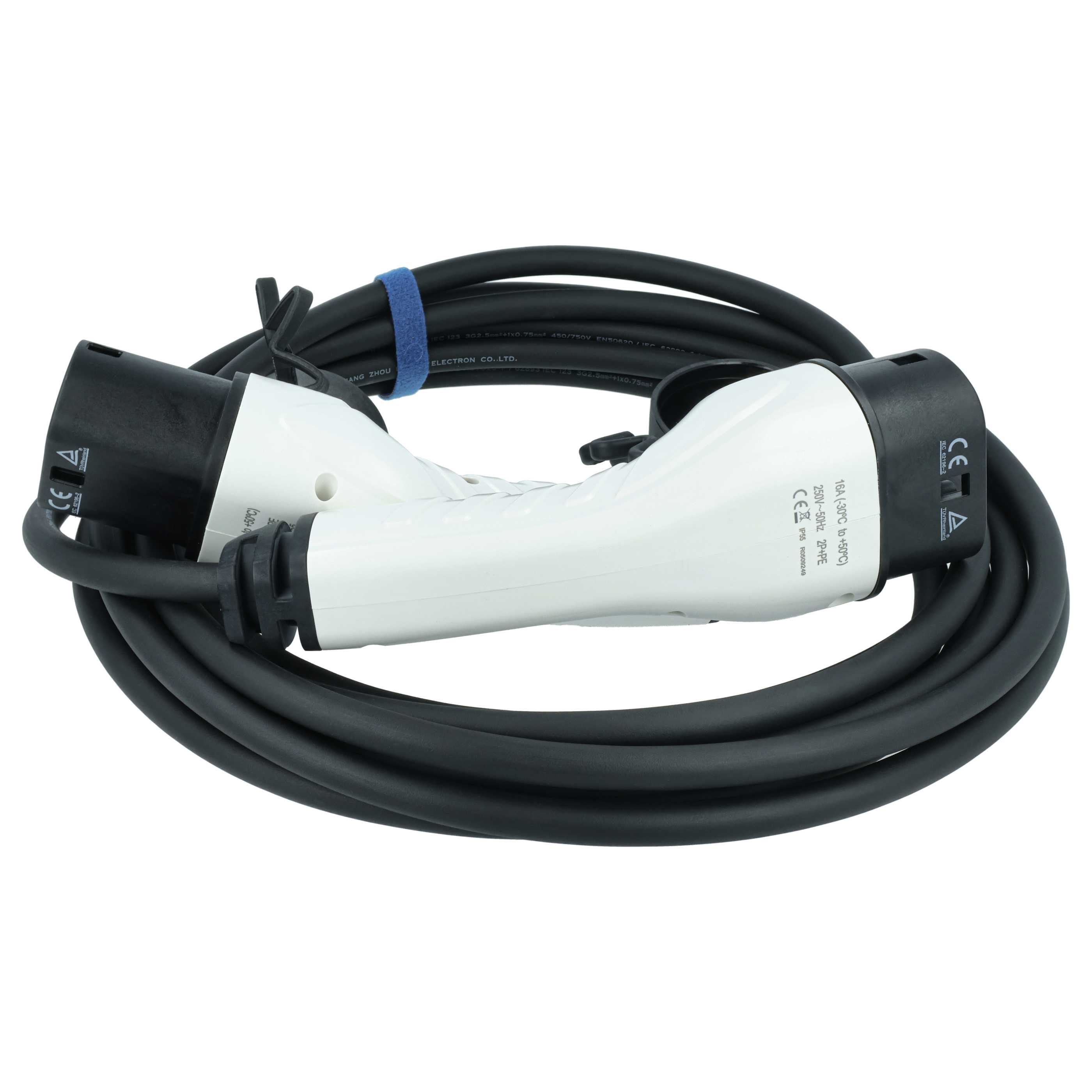 Charging Cable - Type 2 to Type 2 Cable, Single-Phase, 16 A, 3.5 kW, 7 m