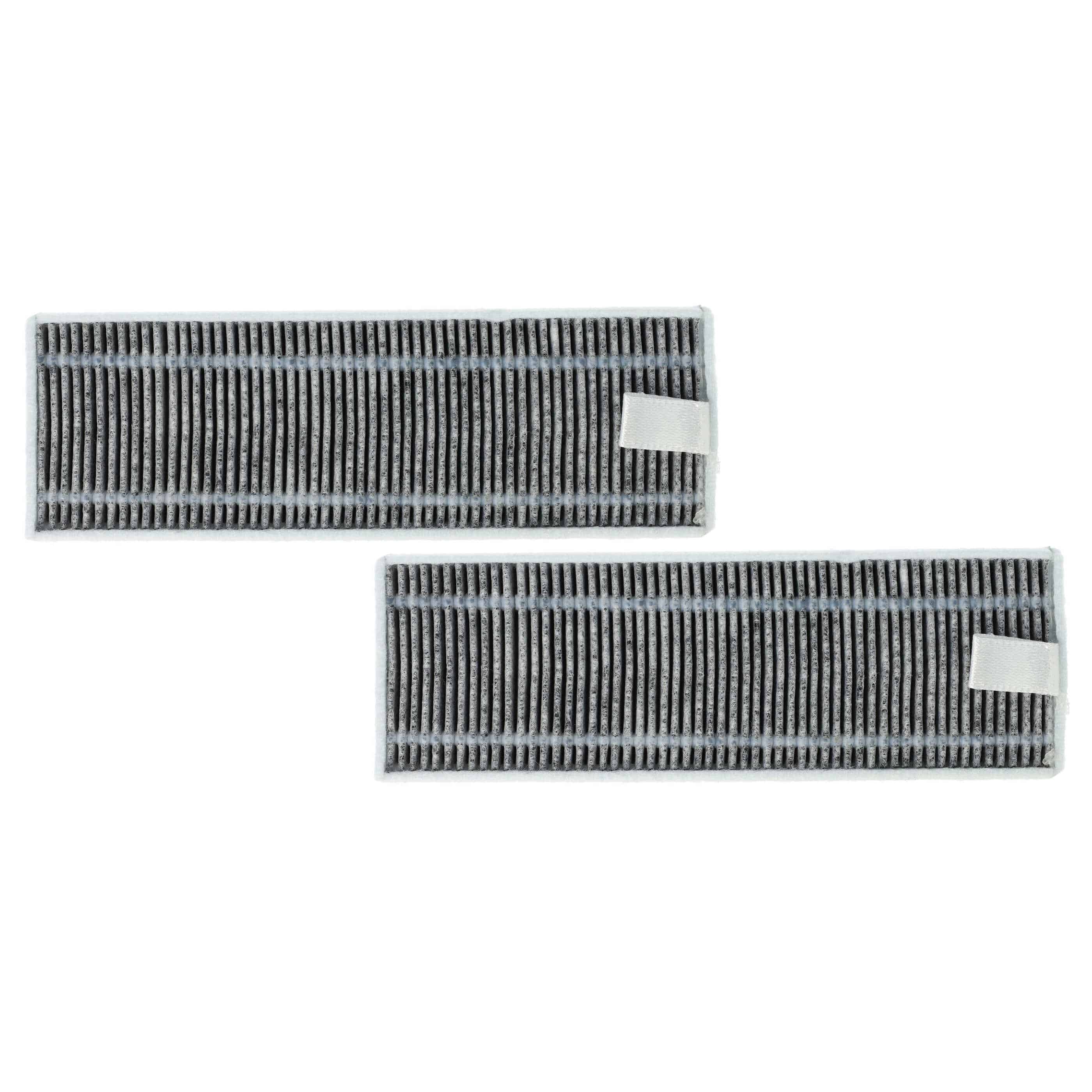 2x Active Carbon Filter suitable for M7 Proscenic, Cecotec, Xiaomi M7 Robot and Others - 13 x 4 x 1 cm