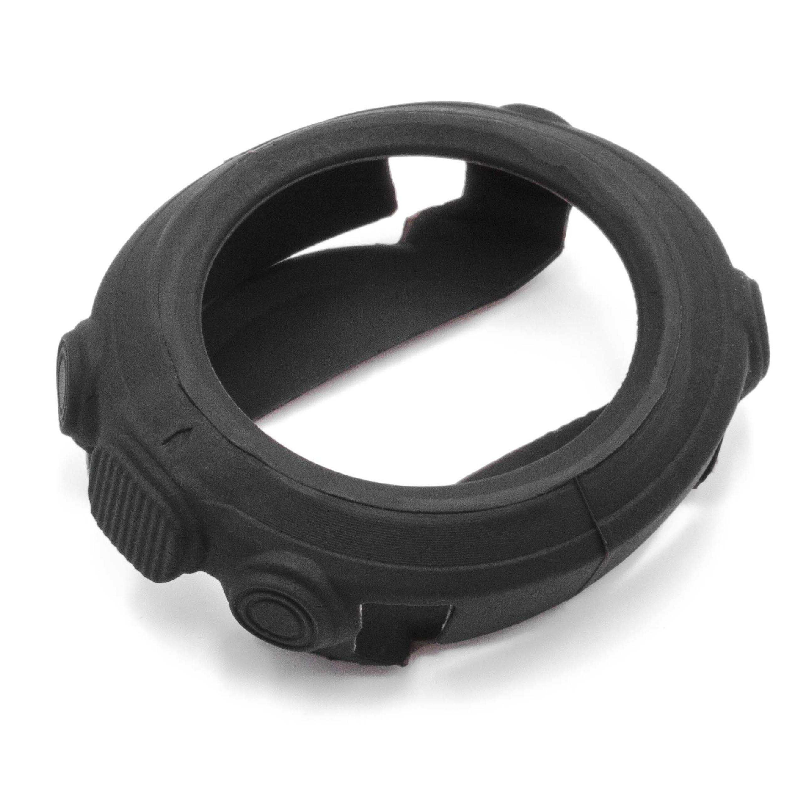 Case suitable for Garmin D2 Bravo Fitnesstracker - Cover Black Silicone