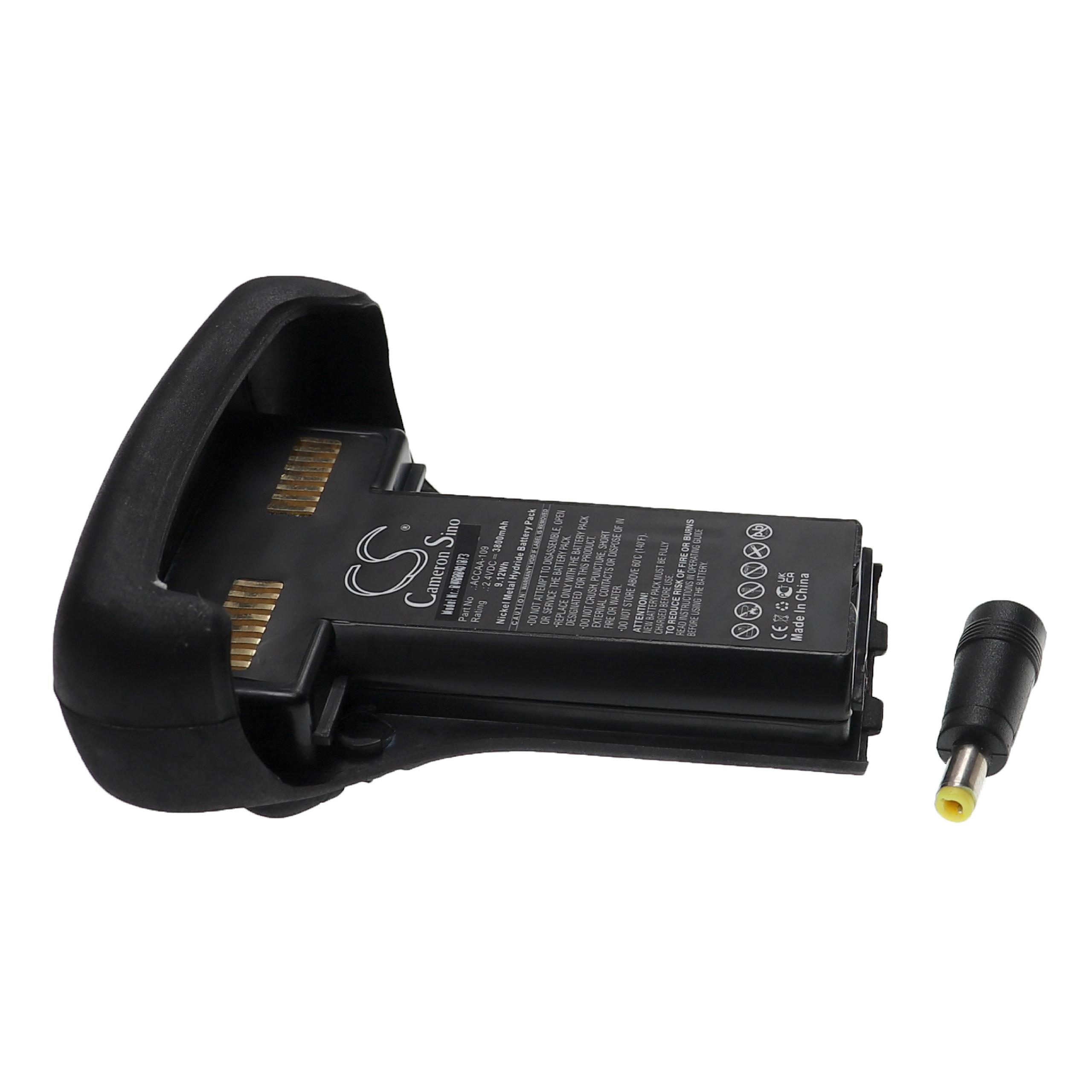 Batería reemplaza Trimble ACCAA-109, F-2006-05-S, F-2006-02 para dispositivo medición - 3800 mAh 2,4 V NiMH