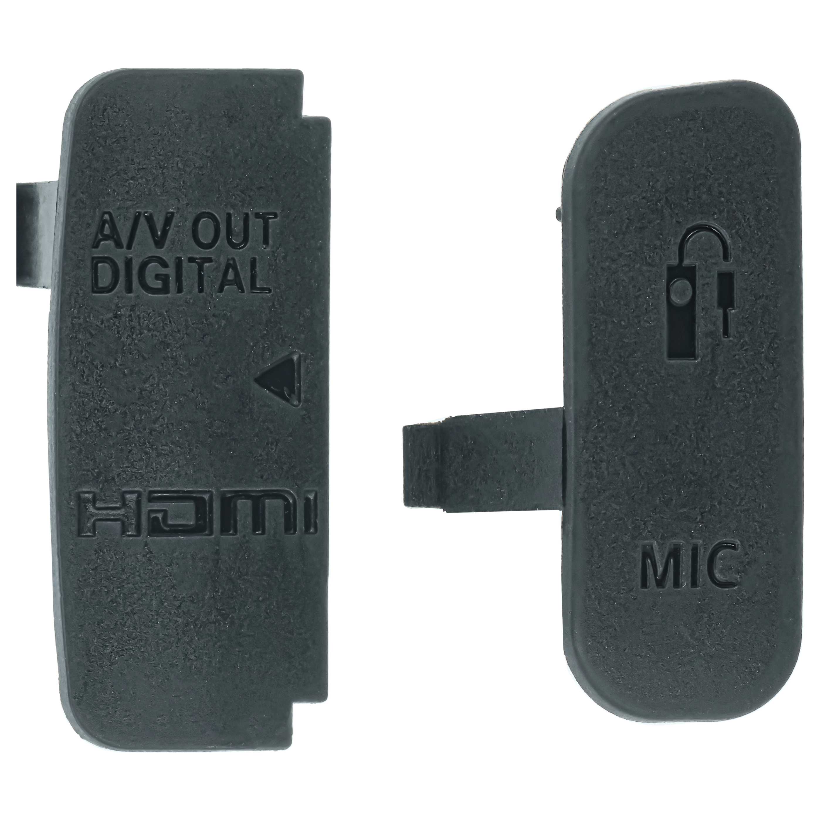 2x Klapka osłona złączy do aparatu Canon EOS 600D - HDMI, Digital A/V, Mikro
