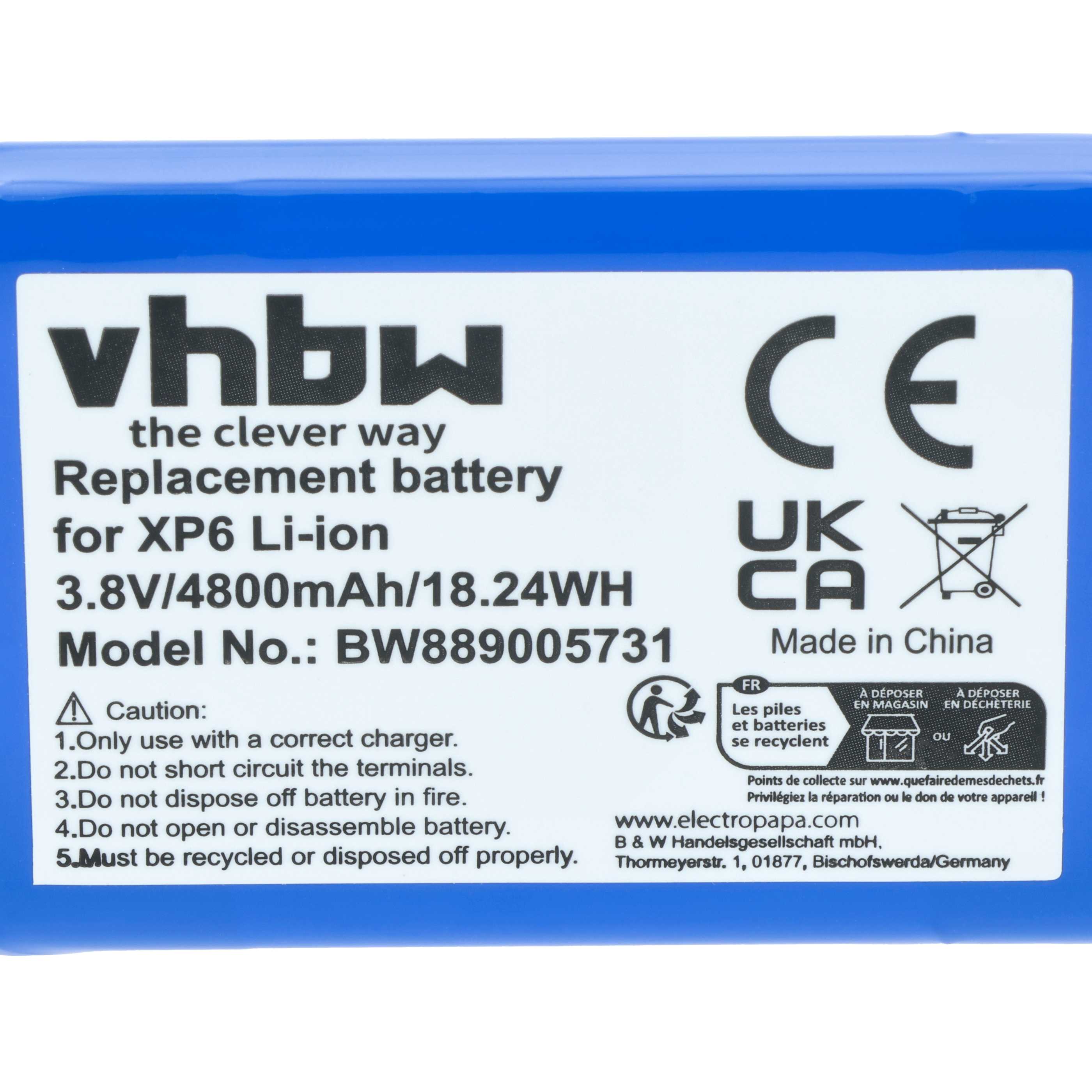 Akumulator do telefonu smartfona zamiennik Socket Mobile BAT-04800-01S - 4800 mAh 3,8 V Li-Ion