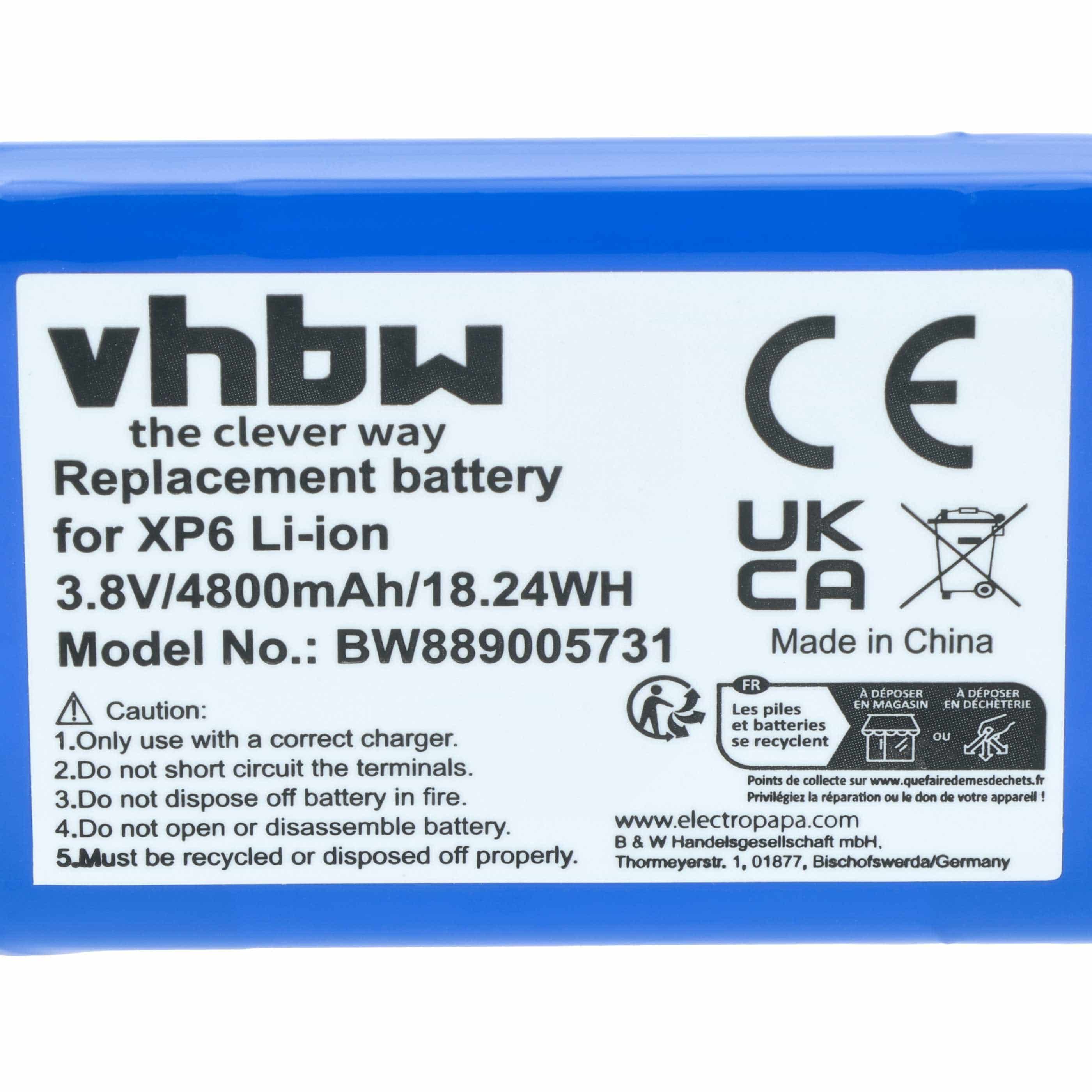 Socket Mobile Battery Mobile Phone Battery replaces Socket Mobile BAT-04800-01S - 4800 mAh 3. ...