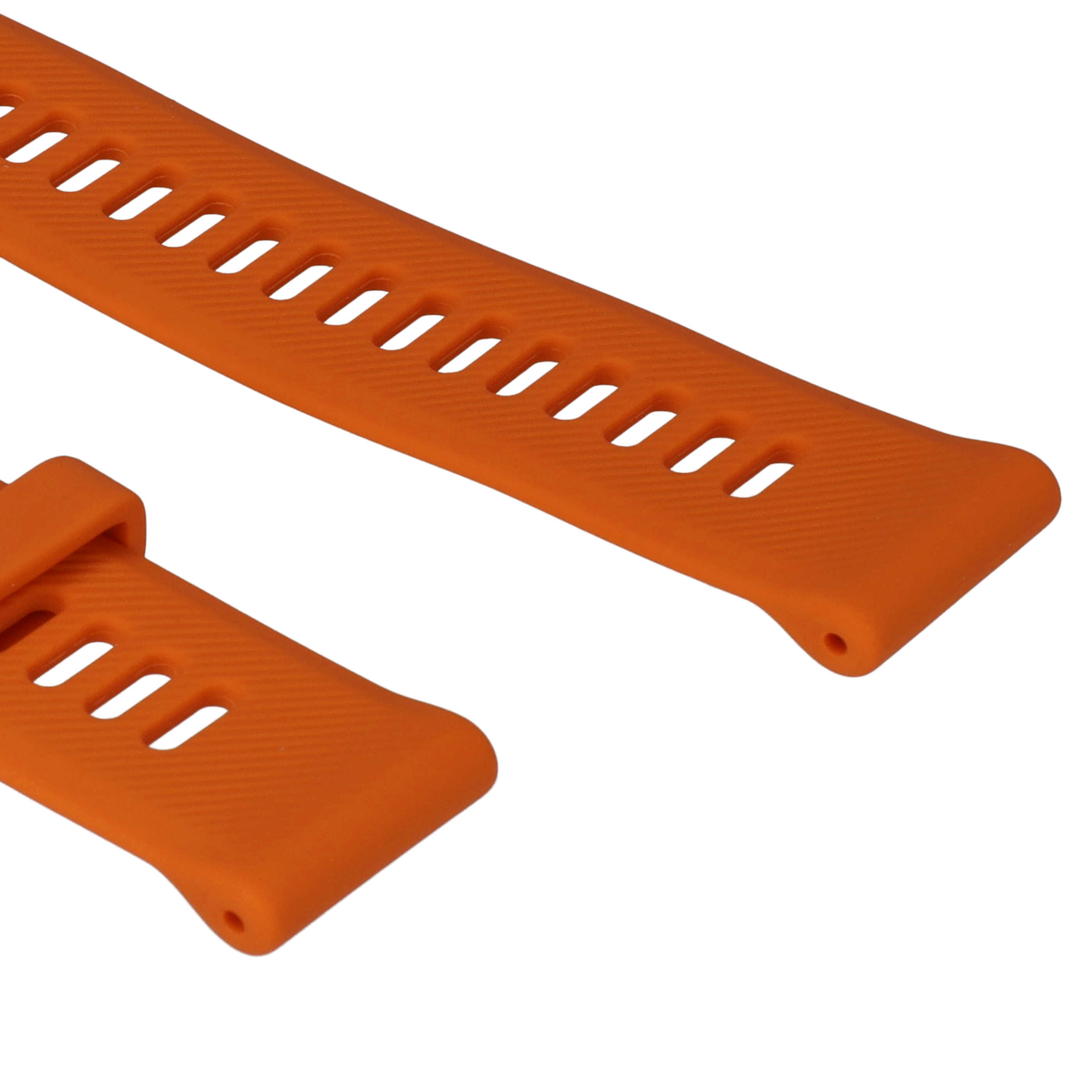 Bracelet pour montre intelligente Garmin Forerunner - 9 + 12,2 cm de long, 22mm de large, silicone, orange