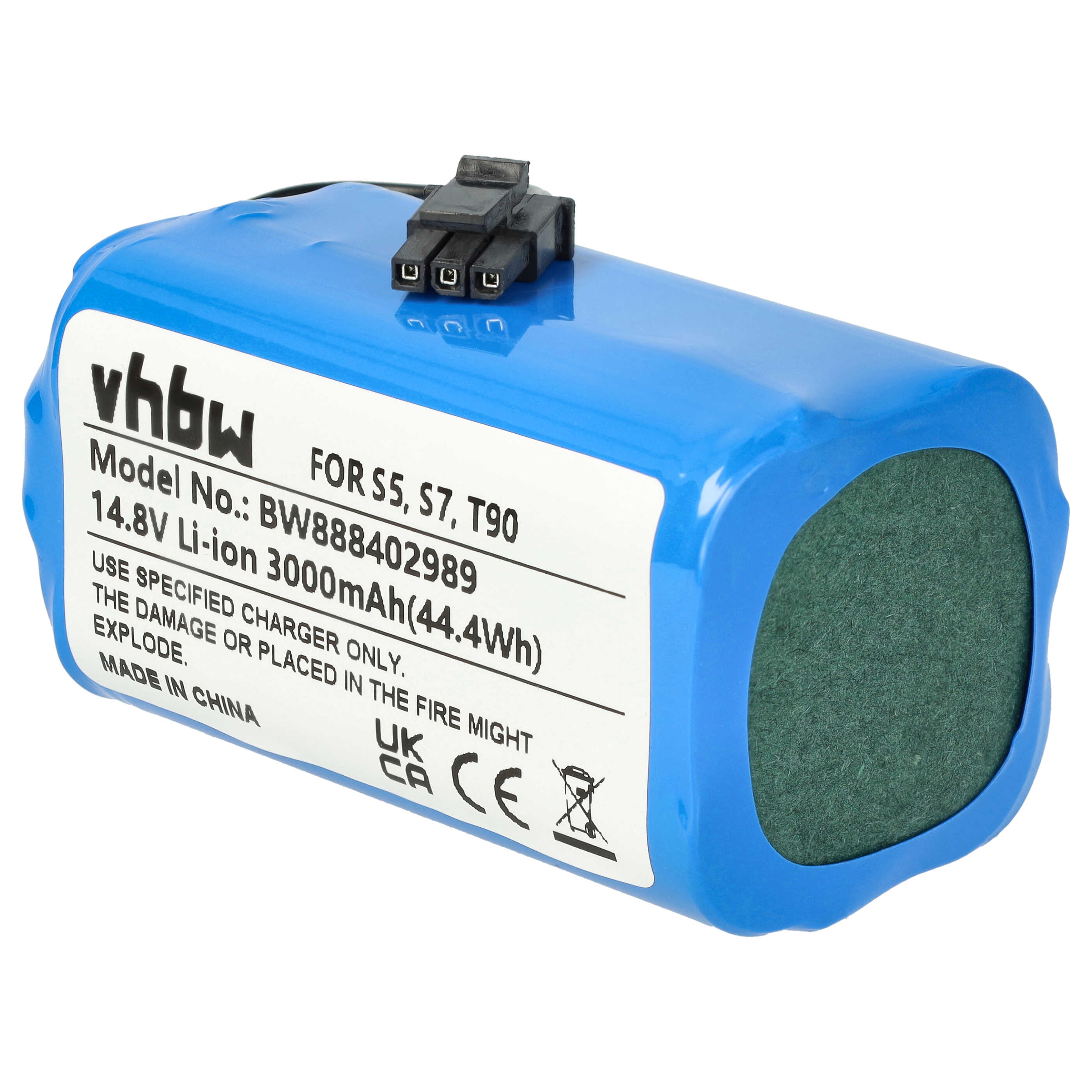 Battery replaces Qihoo M26-4S1P, INR18650 M264S1P, LR-PAS0638W-EU, 2ASP4-S5 for Qihoo 3000mAh, 14.8V, Li-Ion