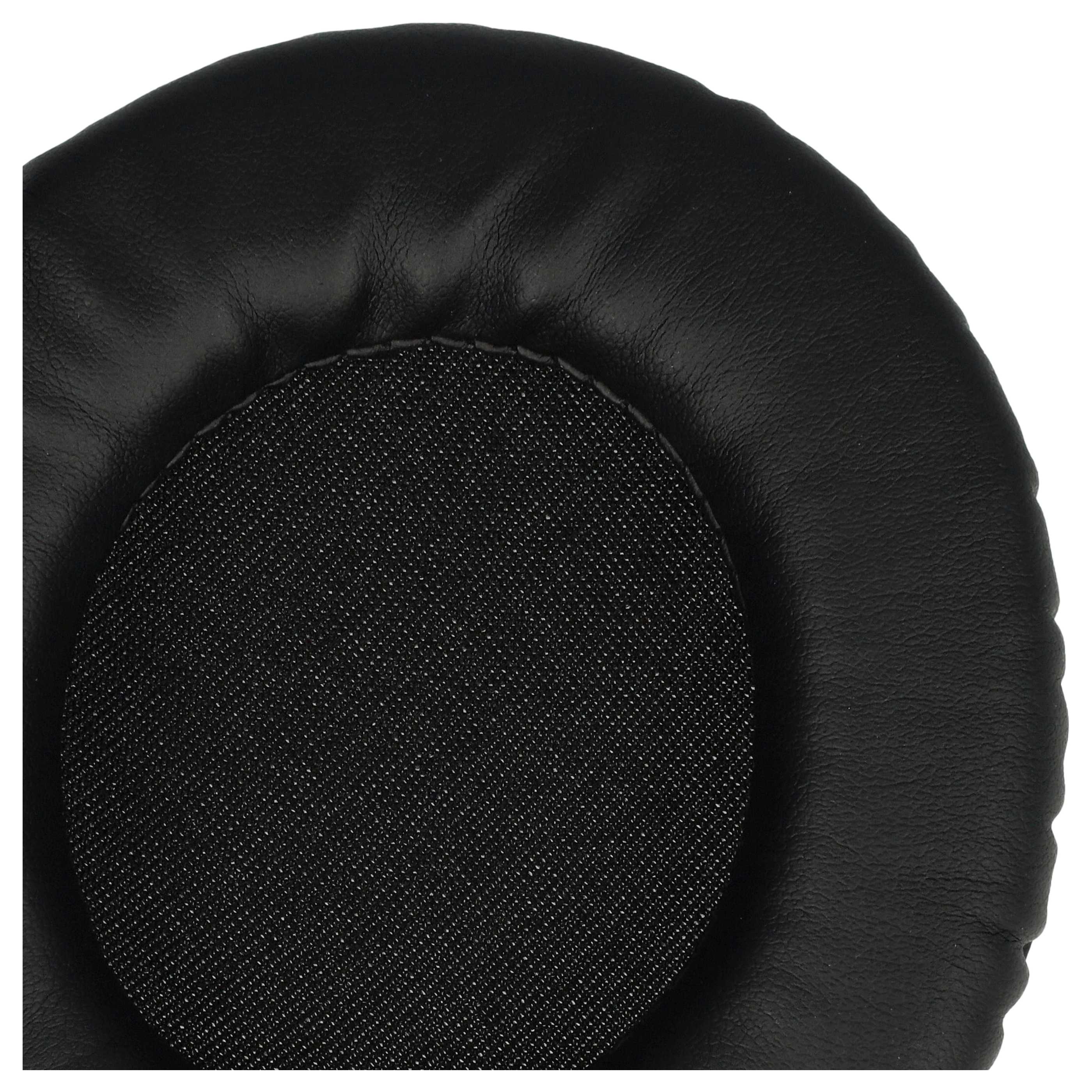 2x Poduszki do słuchawek 90mm, czarne