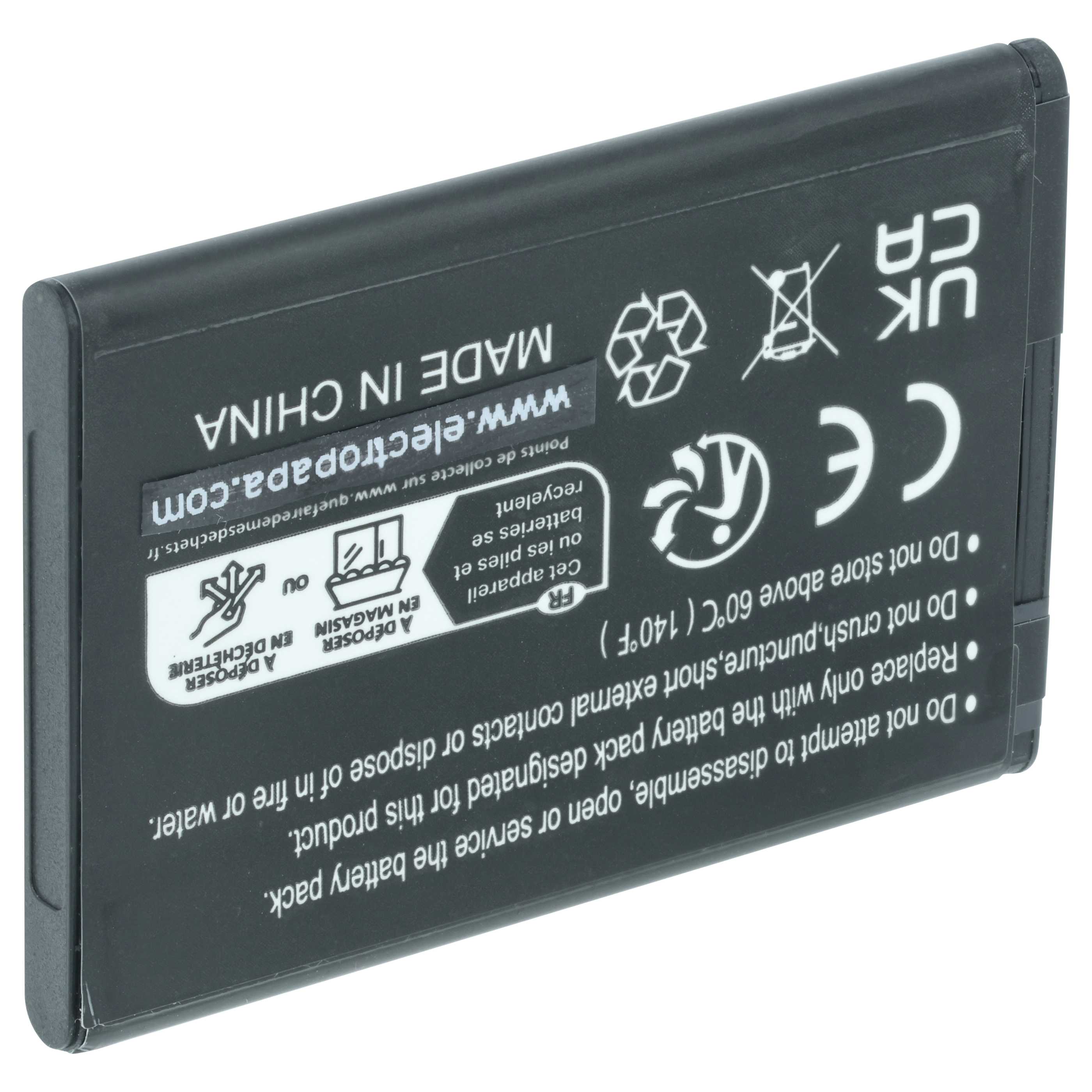 Batterie remplace Panasonic KX-PRA10EX, KX-PRA10 pour téléphone Panasonic - 1500mAh 3,7V Li-ion
